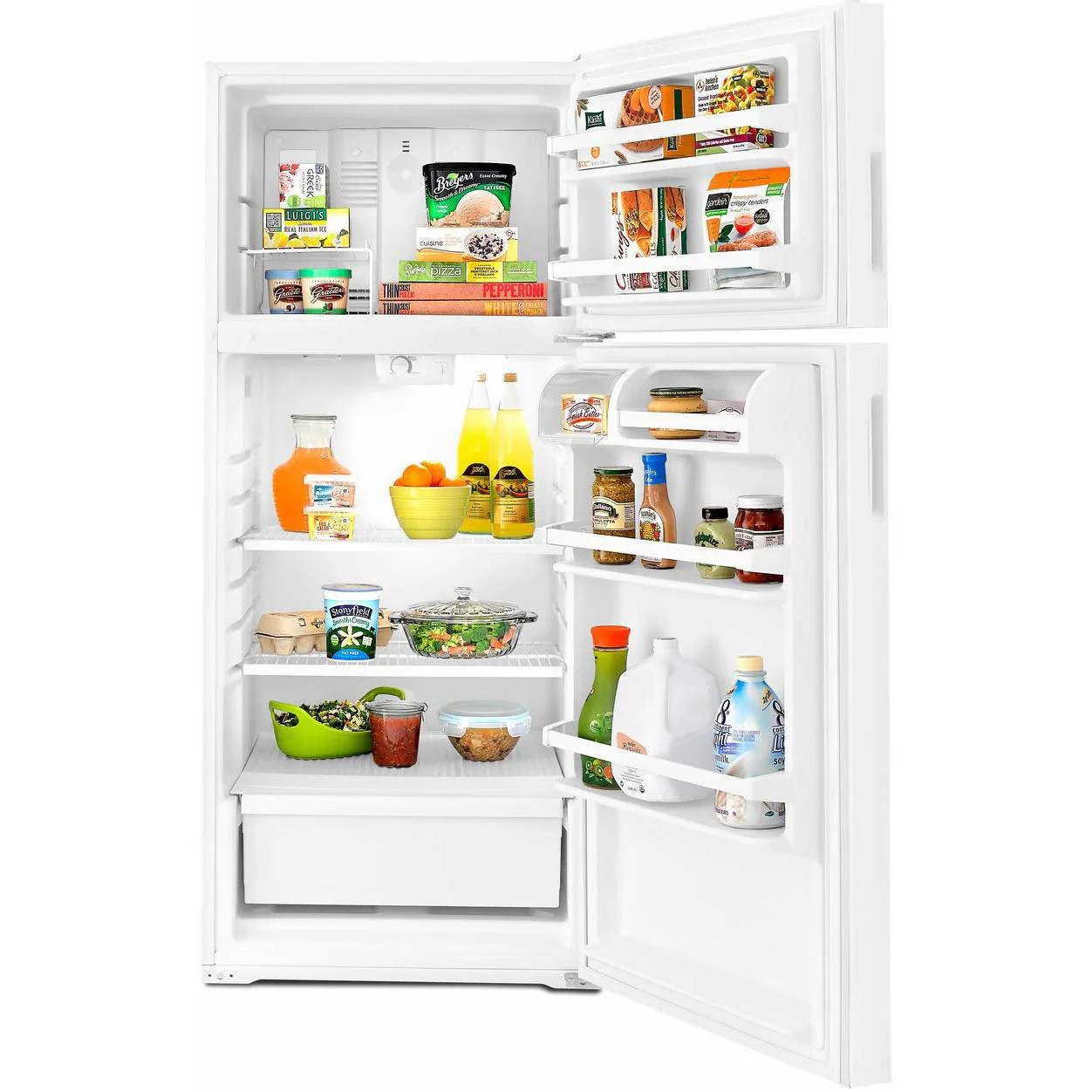 Amana 28in 14cu.ft. Top Mount Freezer Refrigerator ART104TFDW - Image 3