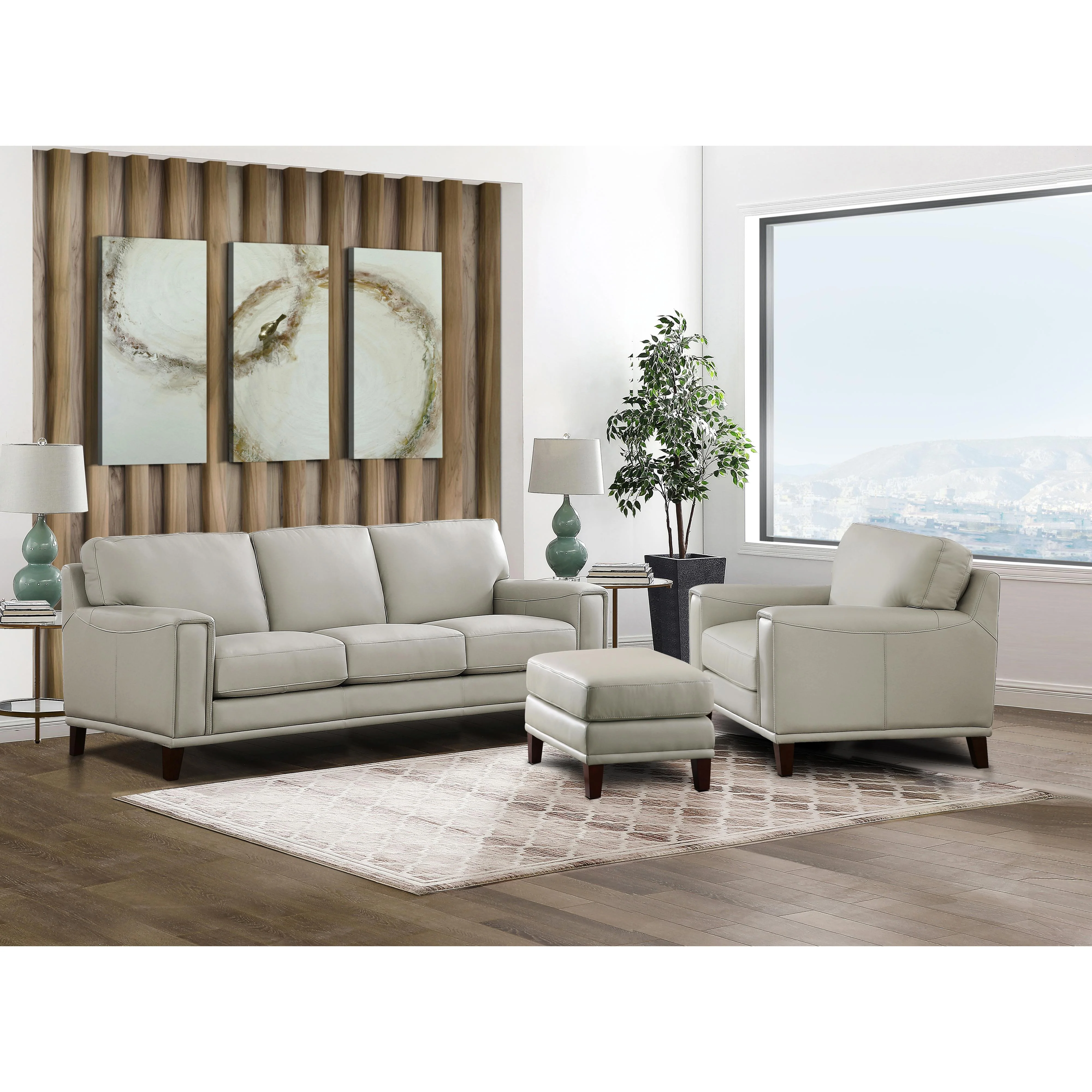 Amax Leather Harper 6982-10-2515 Chair - Bedford Ice - Image 5
