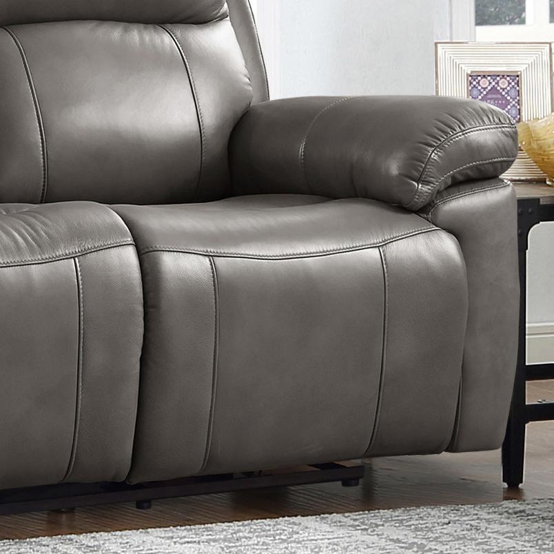 Amax Leather Sydney 6565 Power Reclining Zero Gravity Sofa - Chatham Grey - Image 9