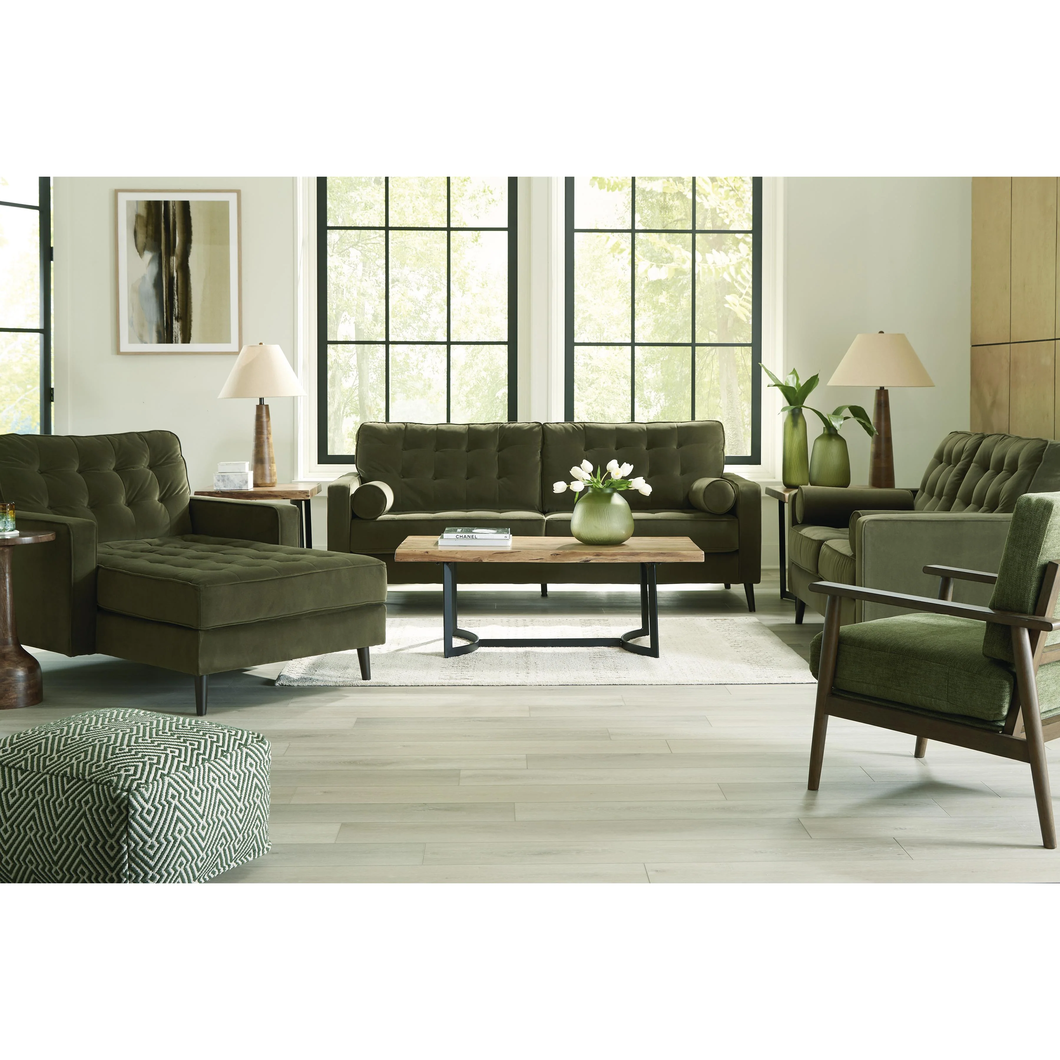 Ashley Reveon Lakes Stationary Fabric Loveseat 2640435 - Image 11