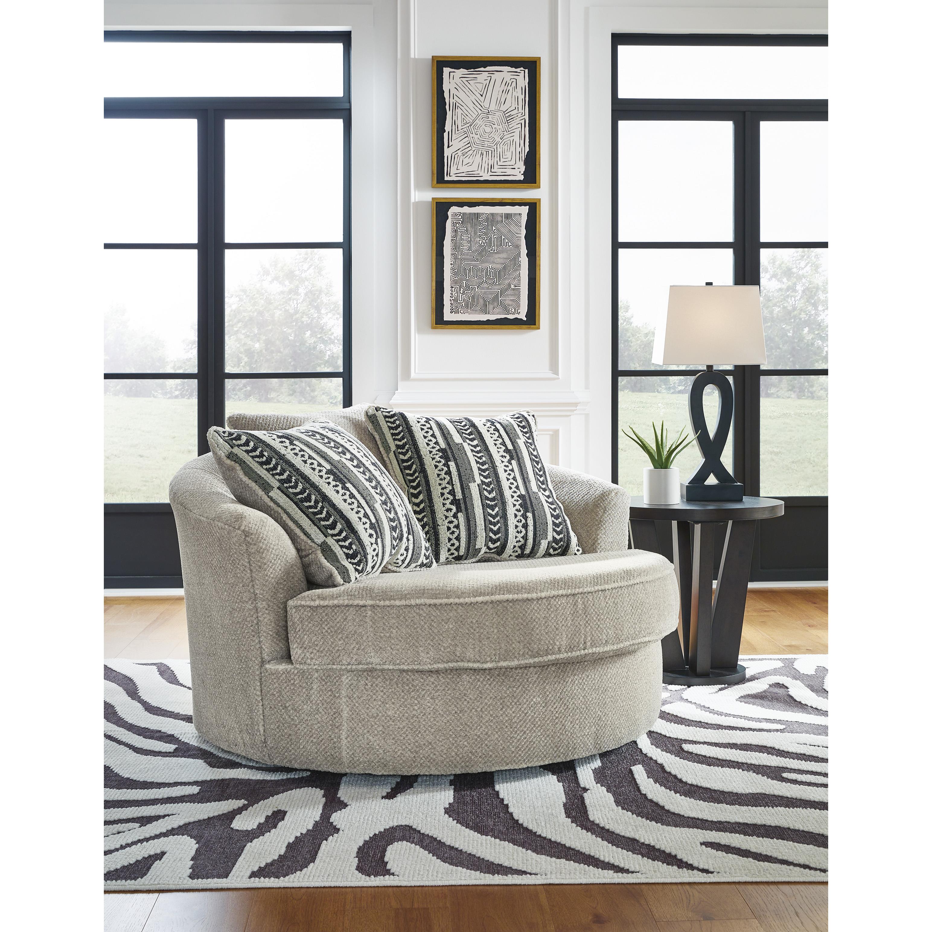 Benchcraft Calnita 2050221C Oversized Swivel Accent Chair - Image 5