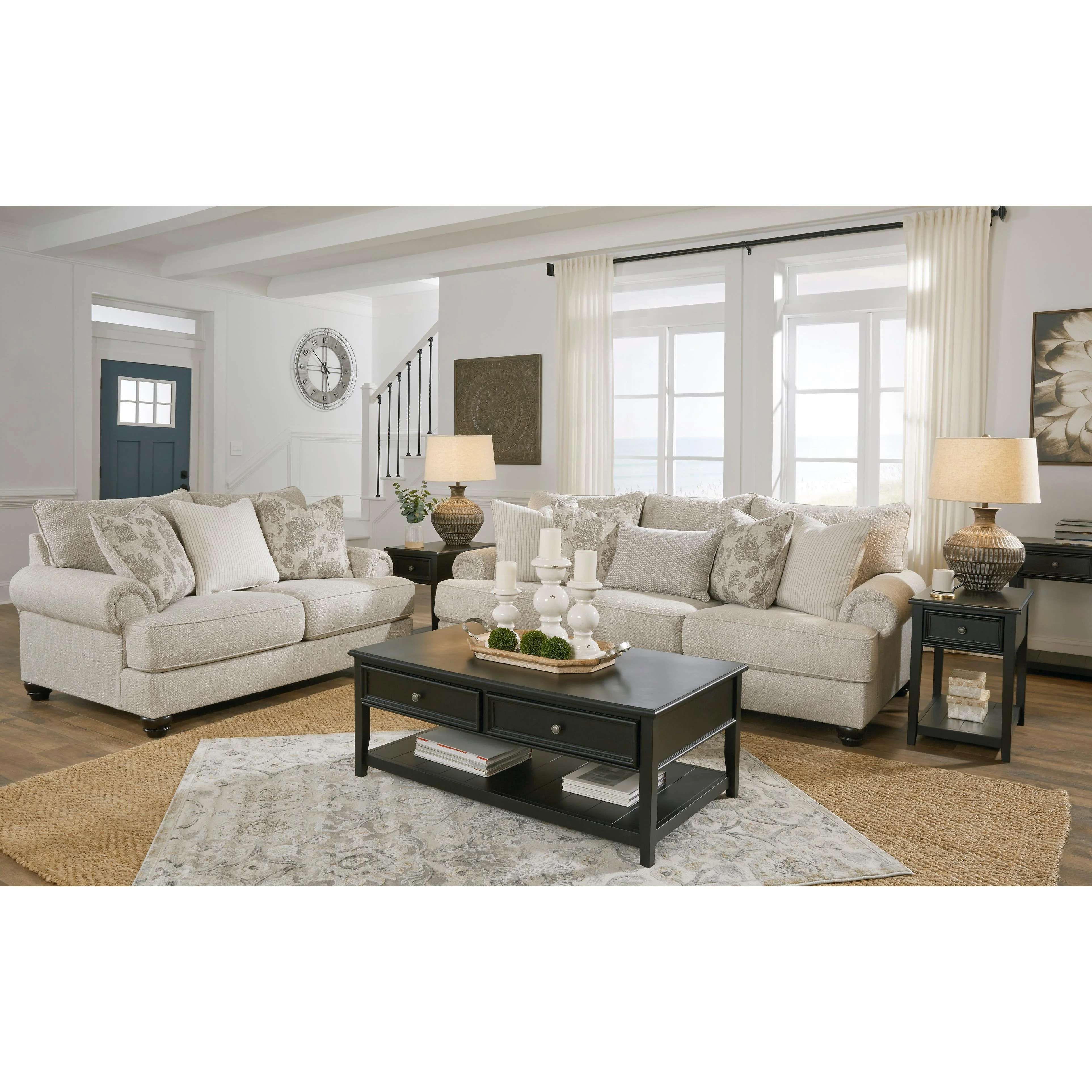 Benchcraft Asanti 13201U4 4 pc Sofa, Loveseat, Oversized Chair and Ottoman Set - Image 3