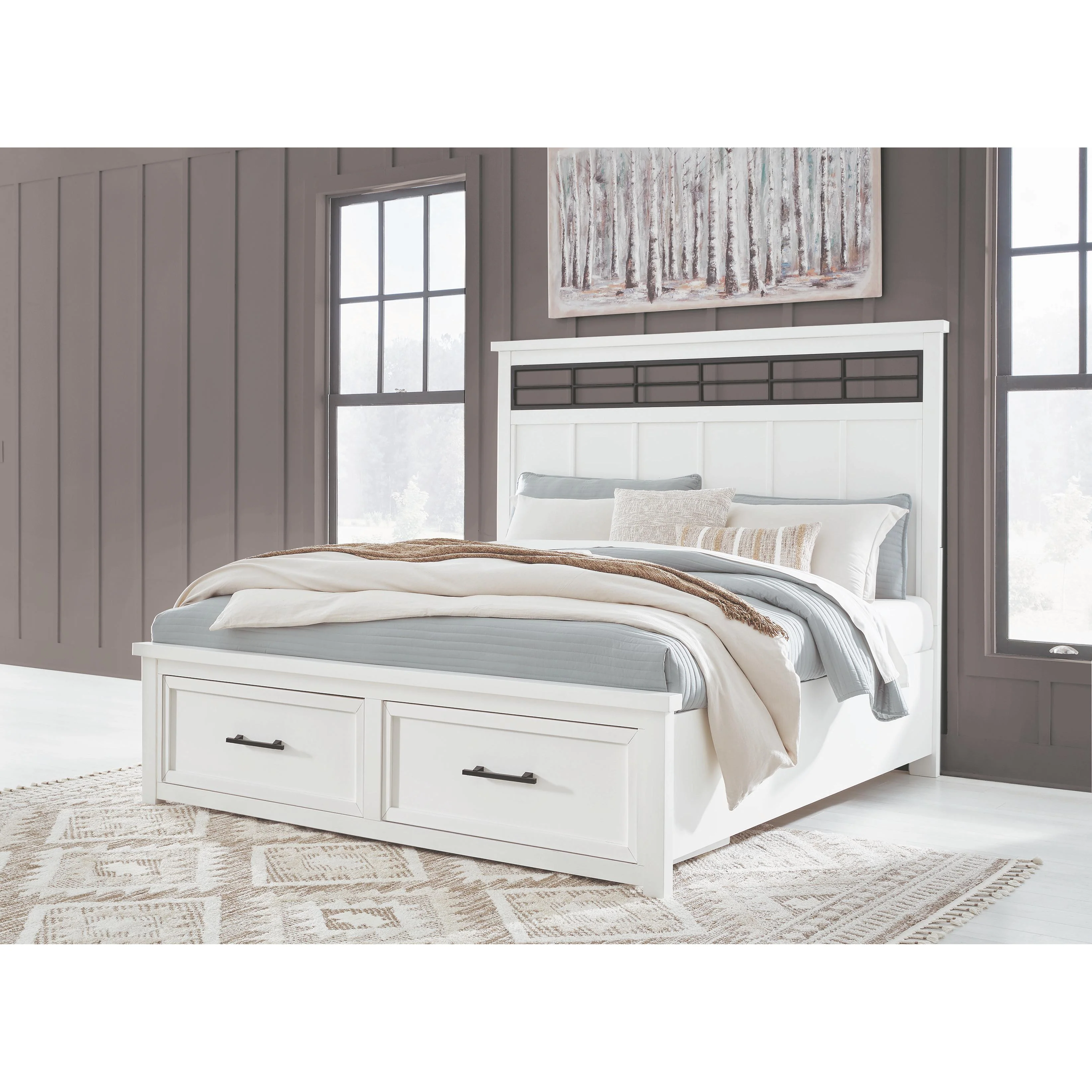 Benchcraft Ashbryn B844B5 California King Panel Storage Bed - Image 6