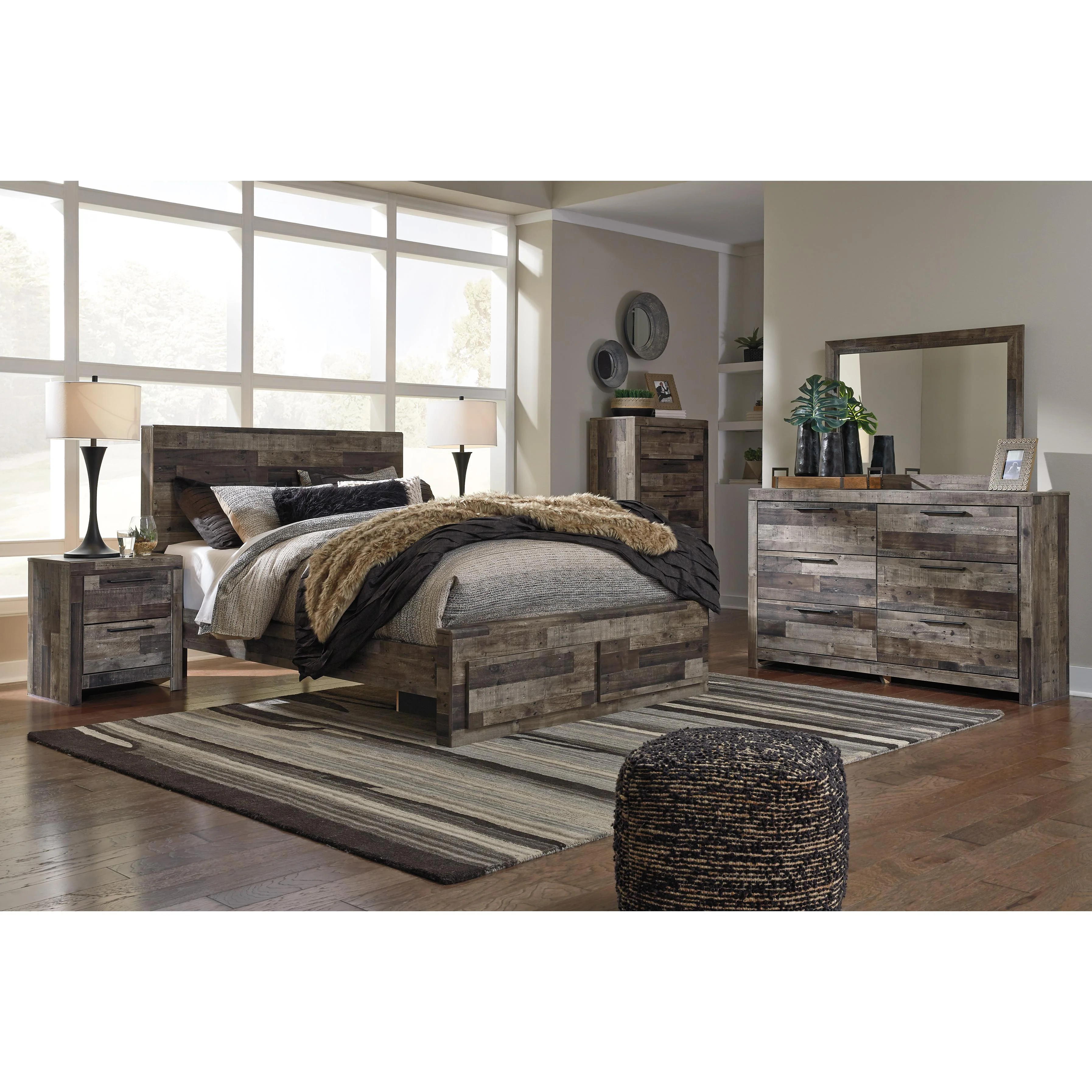 Benchcraft Derekson Queen Panel Bed with Storage B200-57/B200-54S/B200-95/B100-13 - Image 8