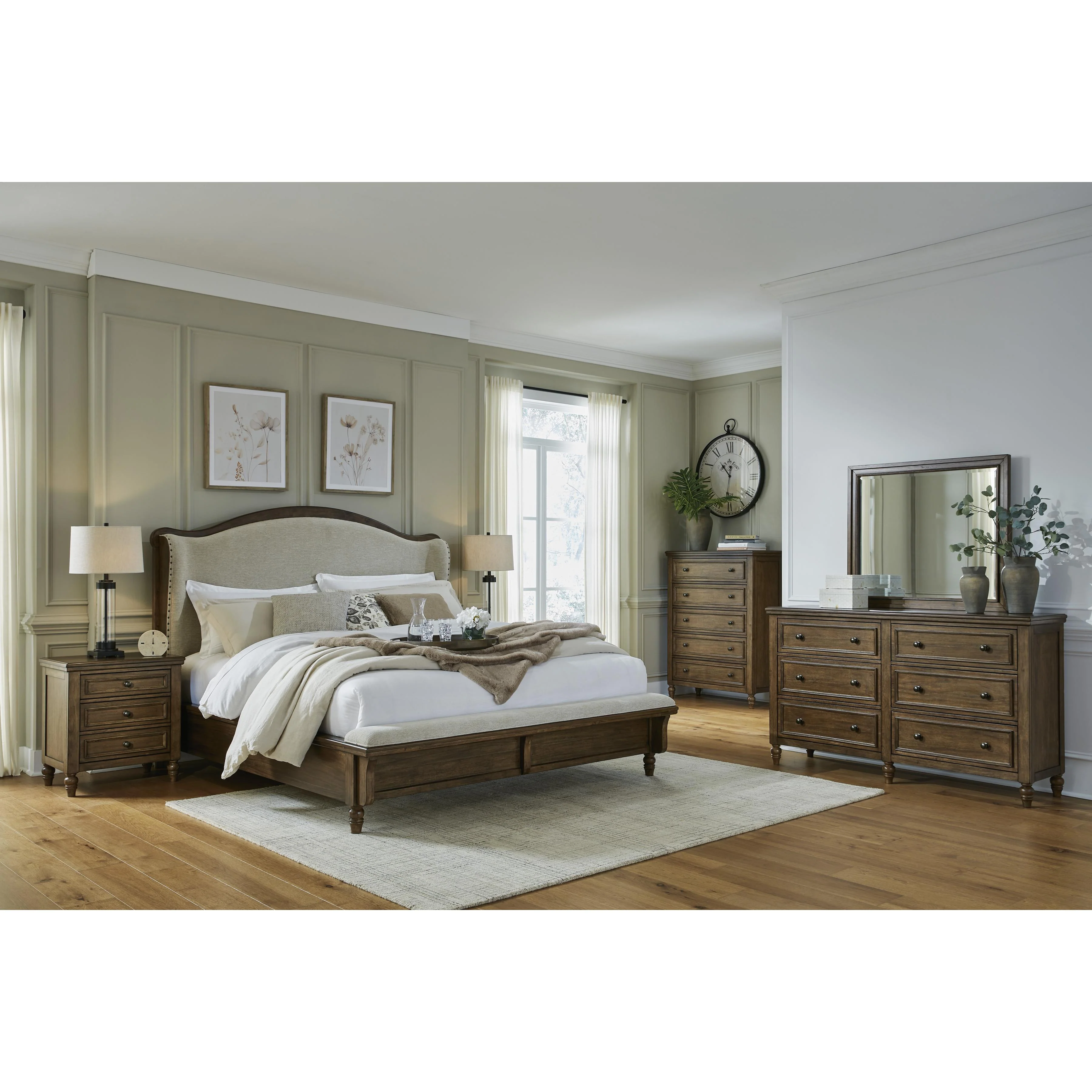 Benchcraft Sturlayne B787B2 Queen Upholstered Panel Bed - Image 11