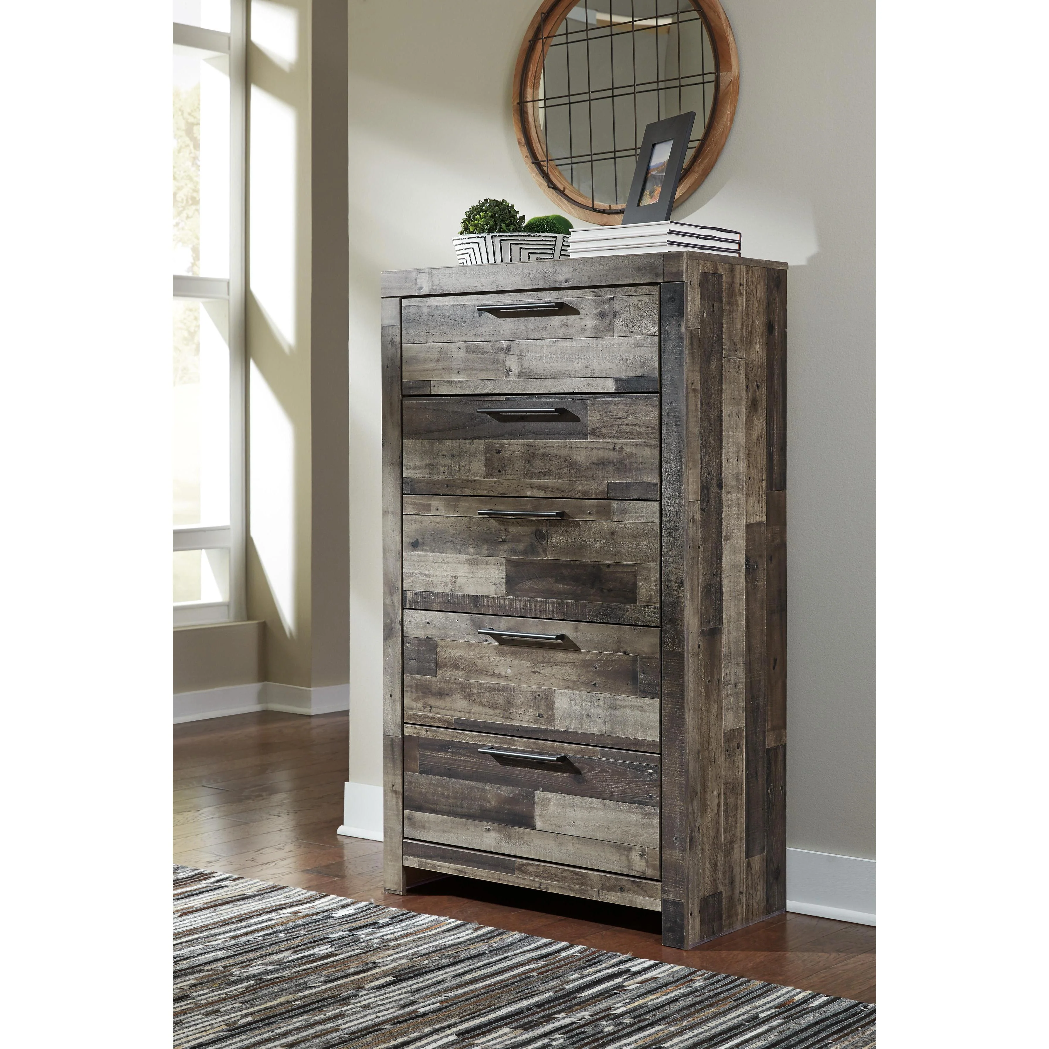 Benchcraft Derekson B200 6 pc Queen Panel Storage Bedroom Set - Image 4