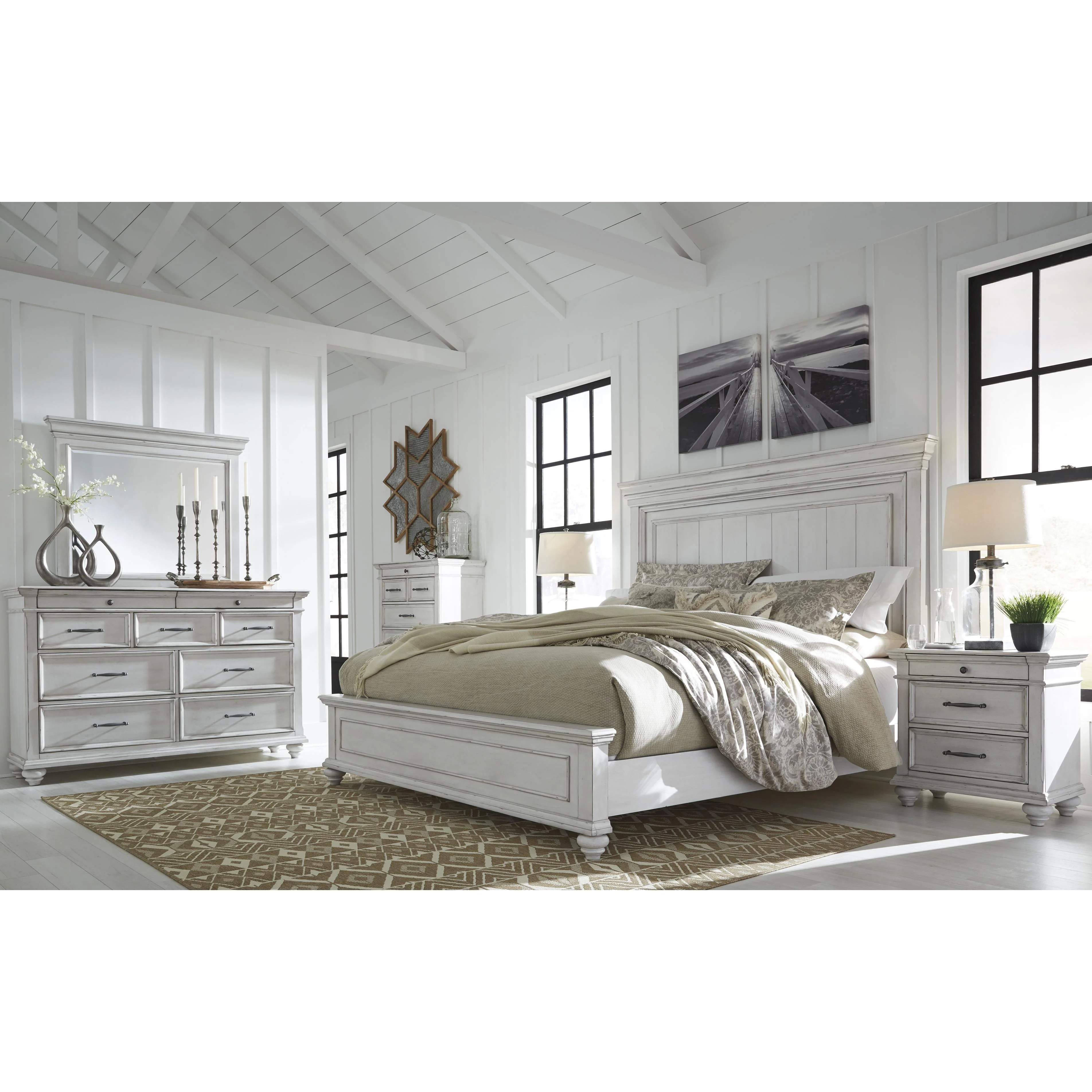 Benchcraft Kanwyn B777B1 Dresser and Mirror - Image 6