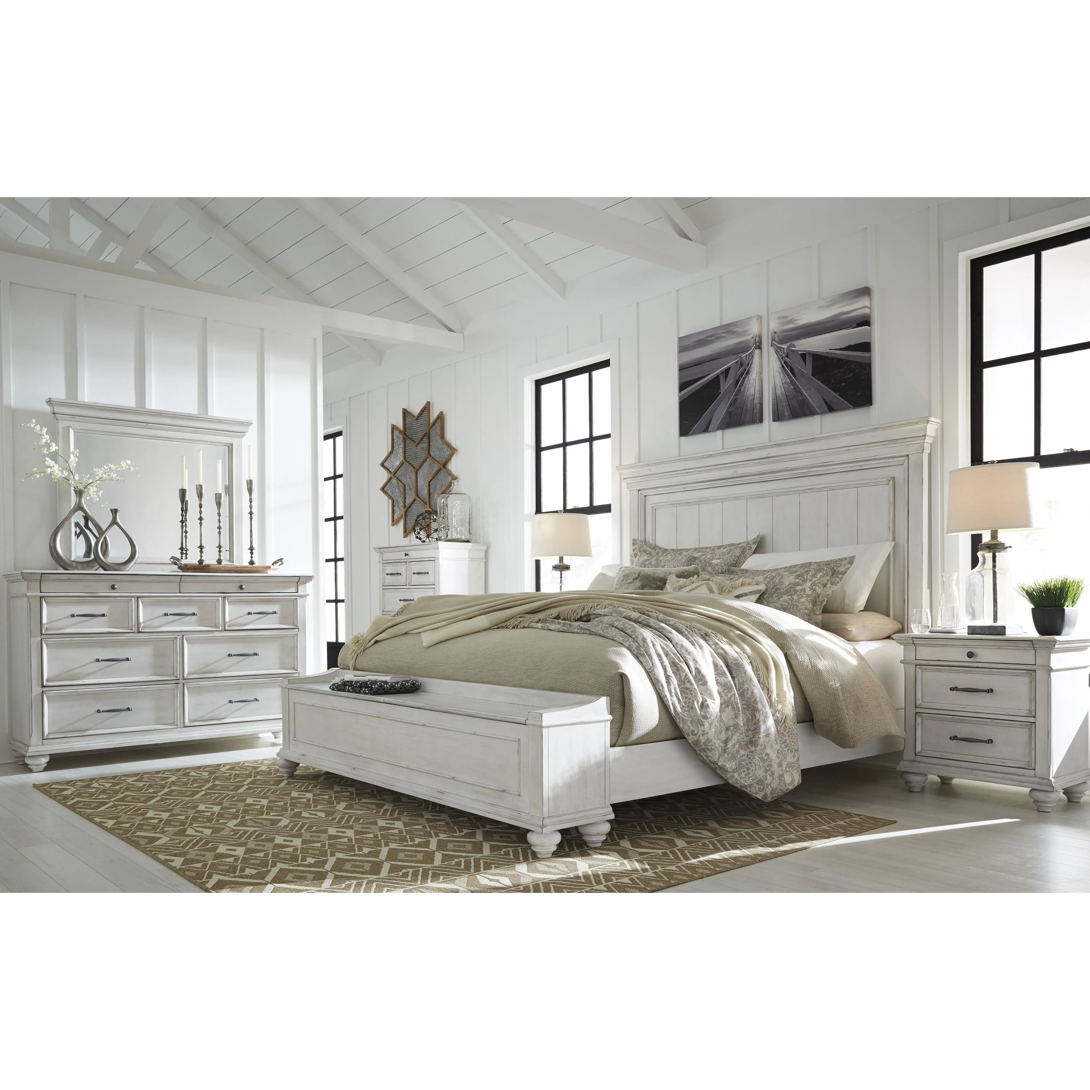 Benchcraft Kanwyn B777B1 Dresser and Mirror - Image 8