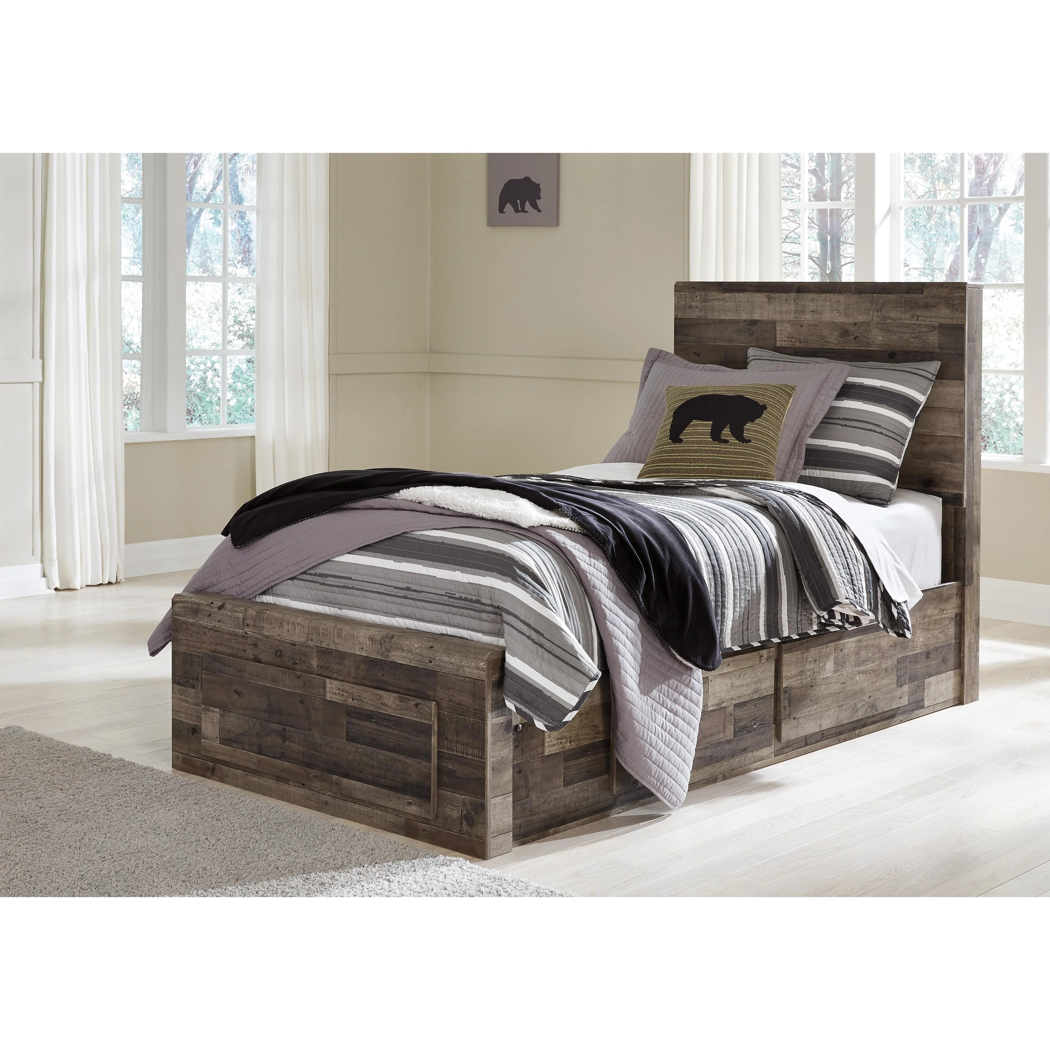 Benchcraft Derekson B200-53 Twin Panel Headboard - Image 4