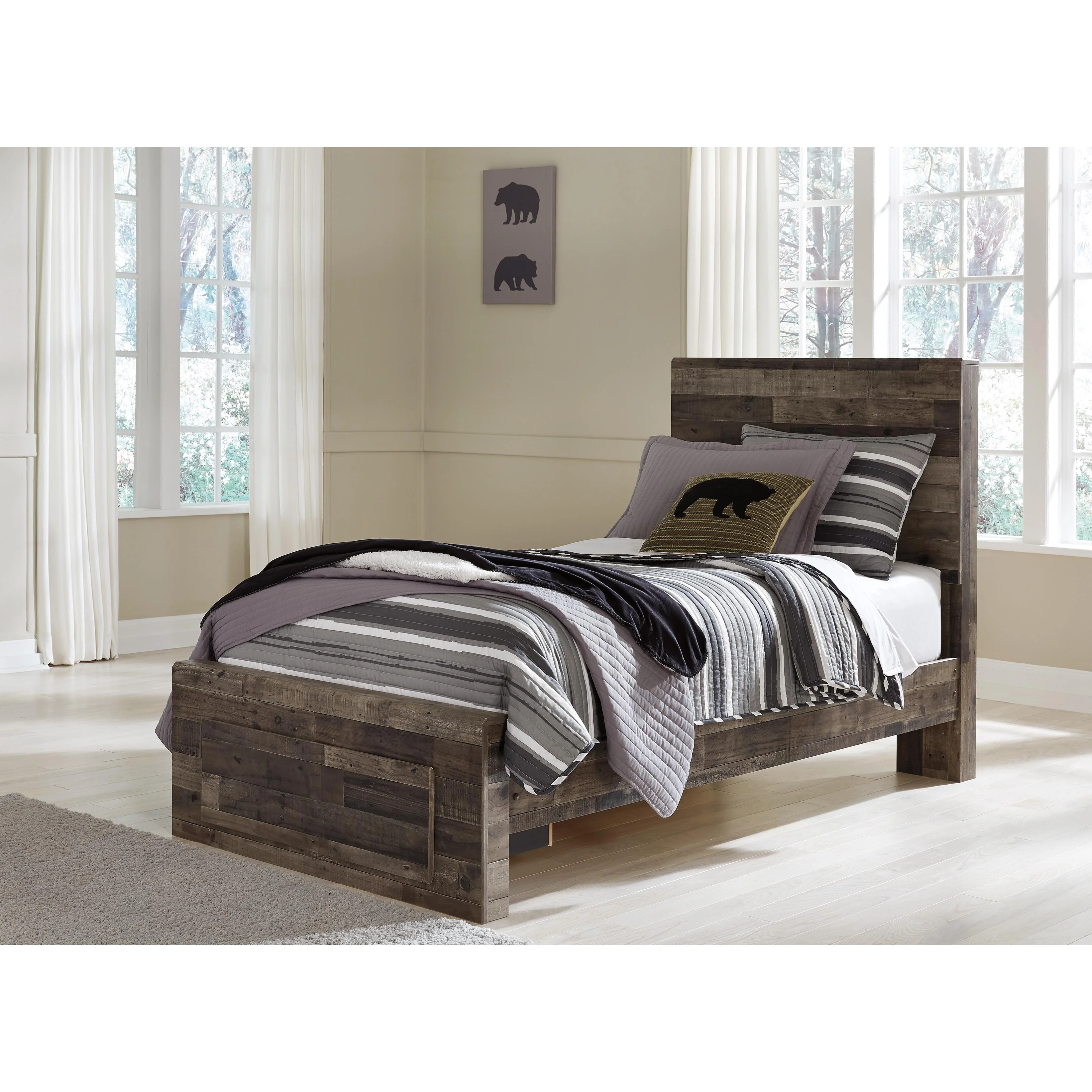 Benchcraft Derekson B200-53 Twin Panel Headboard - Image 5