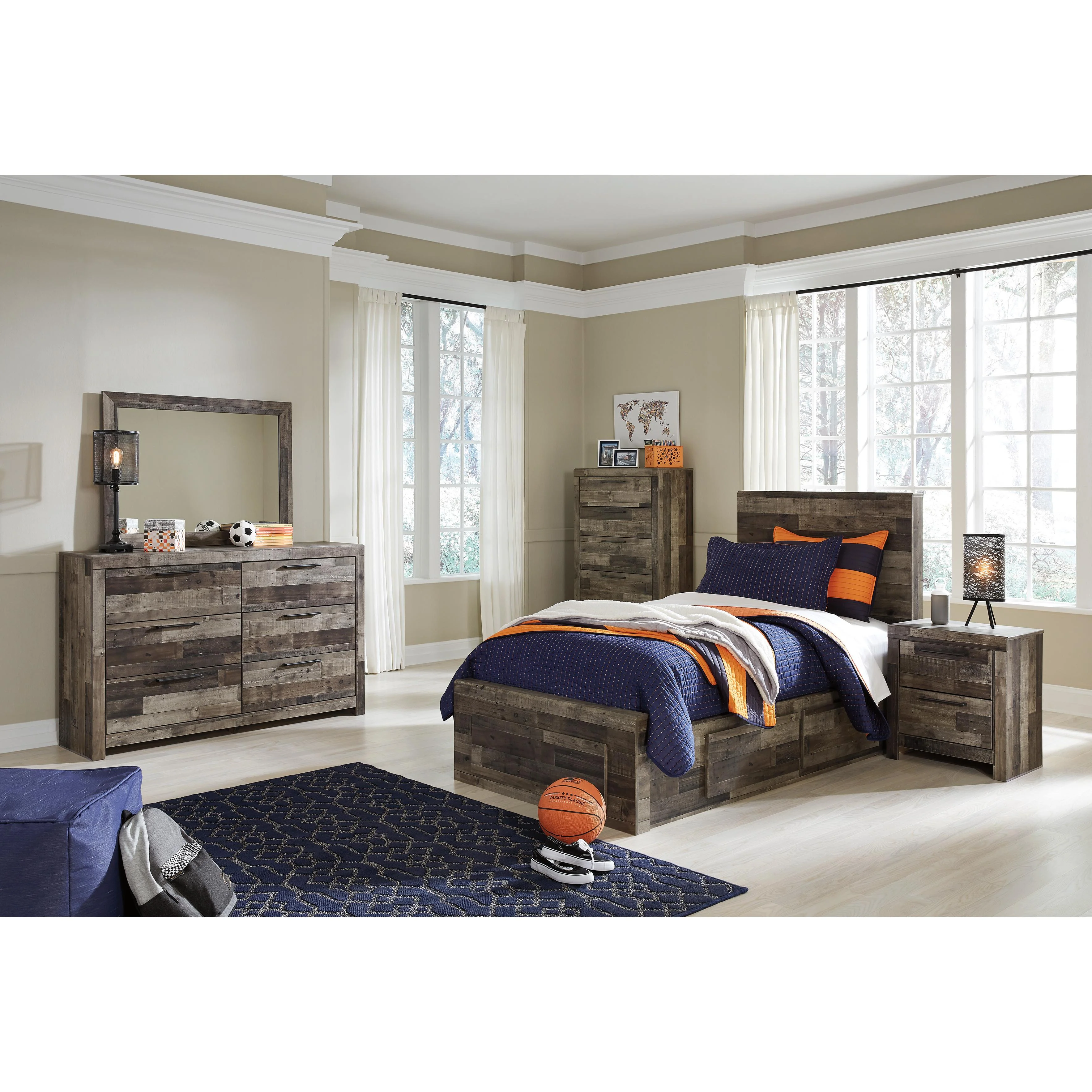 Benchcraft Derekson B200-53 Twin Panel Headboard - Image 6