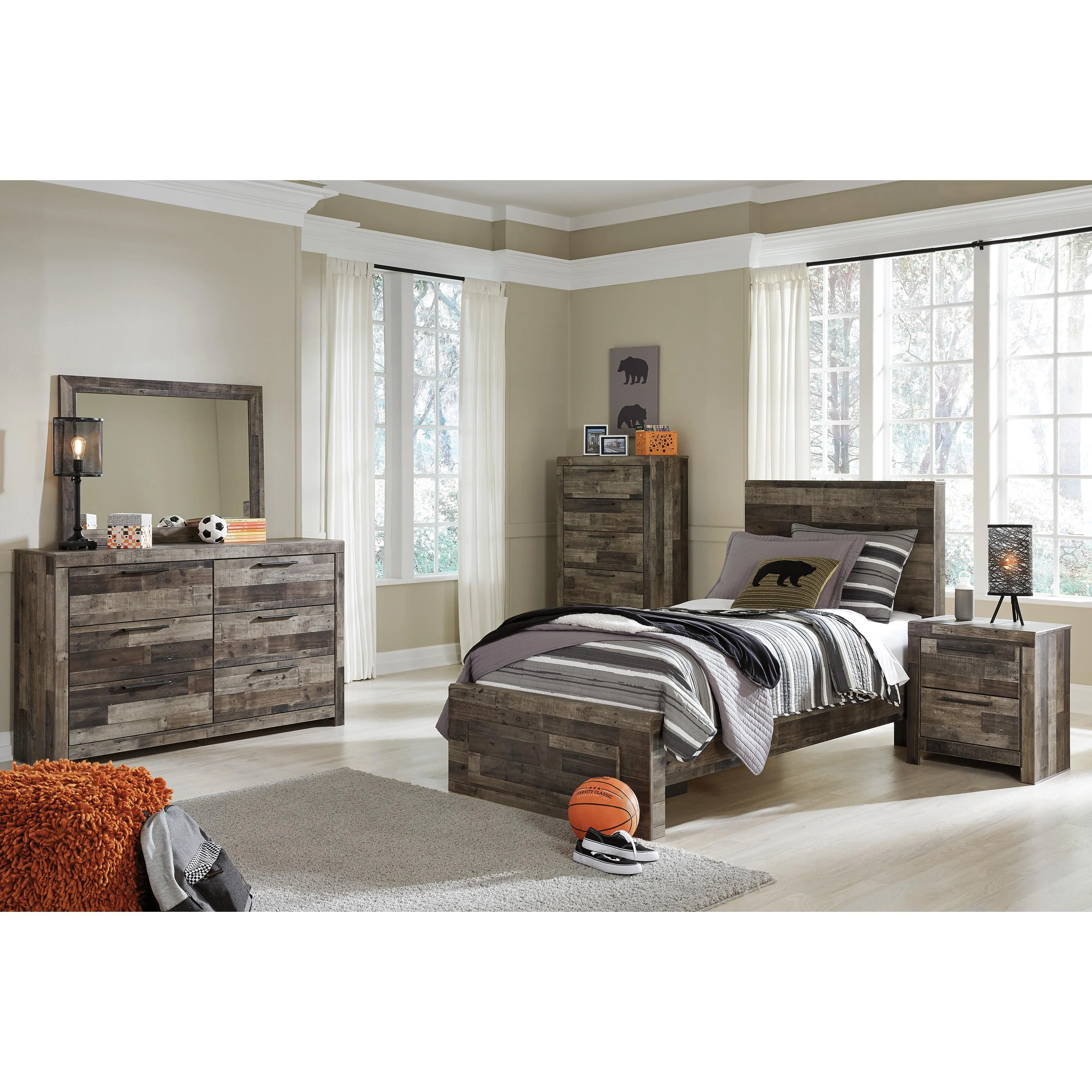 Benchcraft Derekson B200-53 Twin Panel Headboard - Image 9