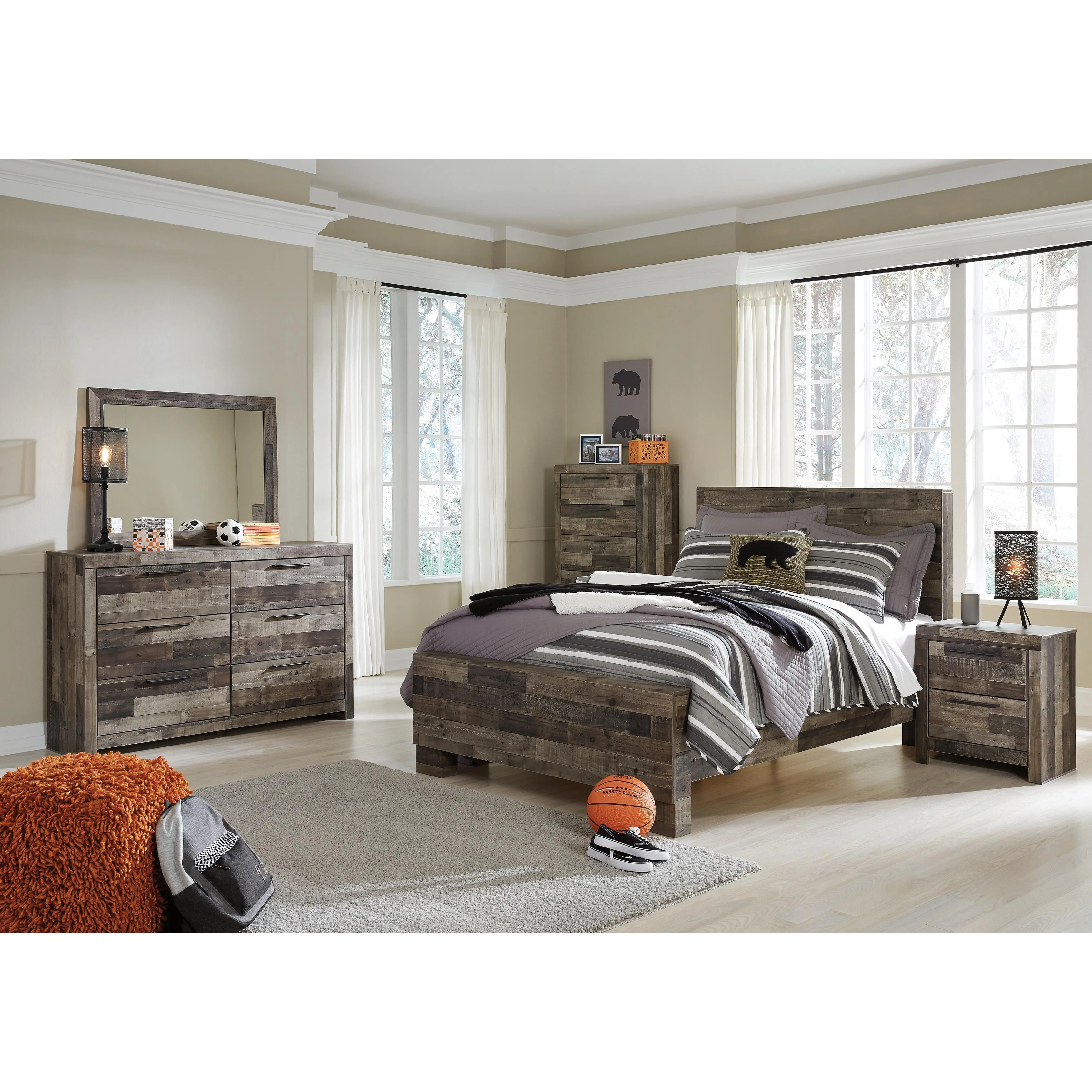 Benchcraft Derekson B200-87 Full Panel Headboard - Image 7