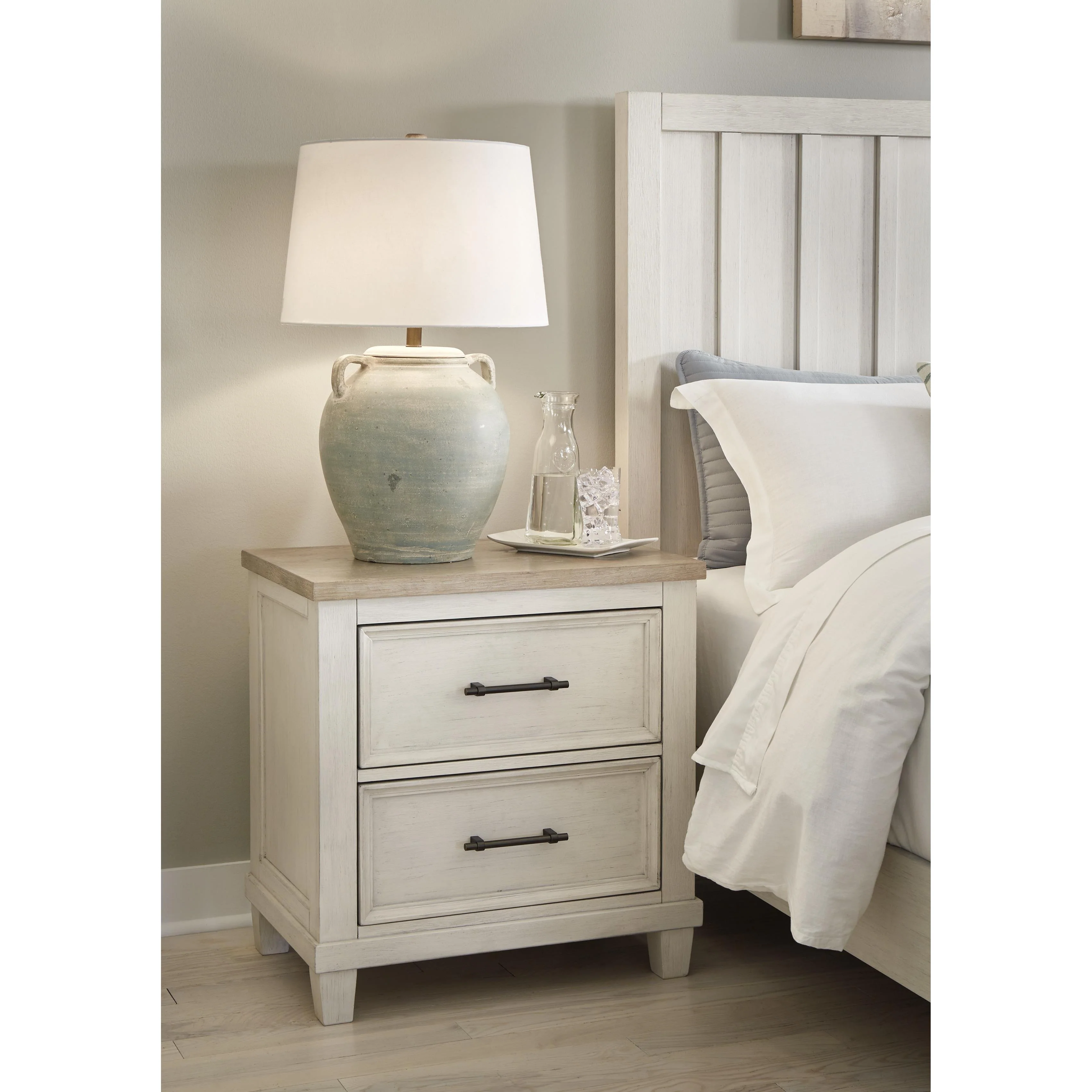 Benchcraft Shaybrock B683-92 Two Drawer Night Stand - Image 6