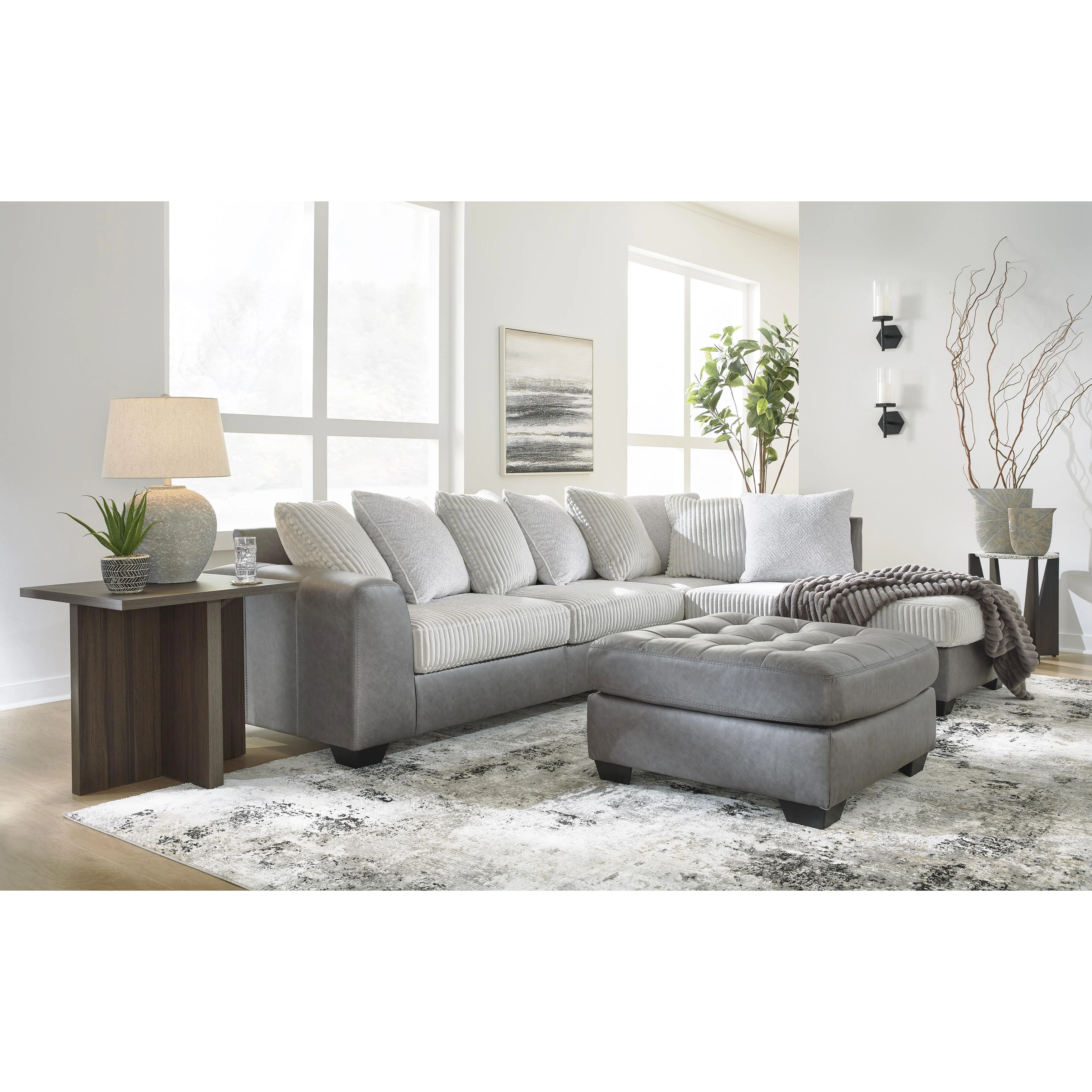 Benchcraft Clairette Court 3150308 Oversized Accent Ottoman - Image 4