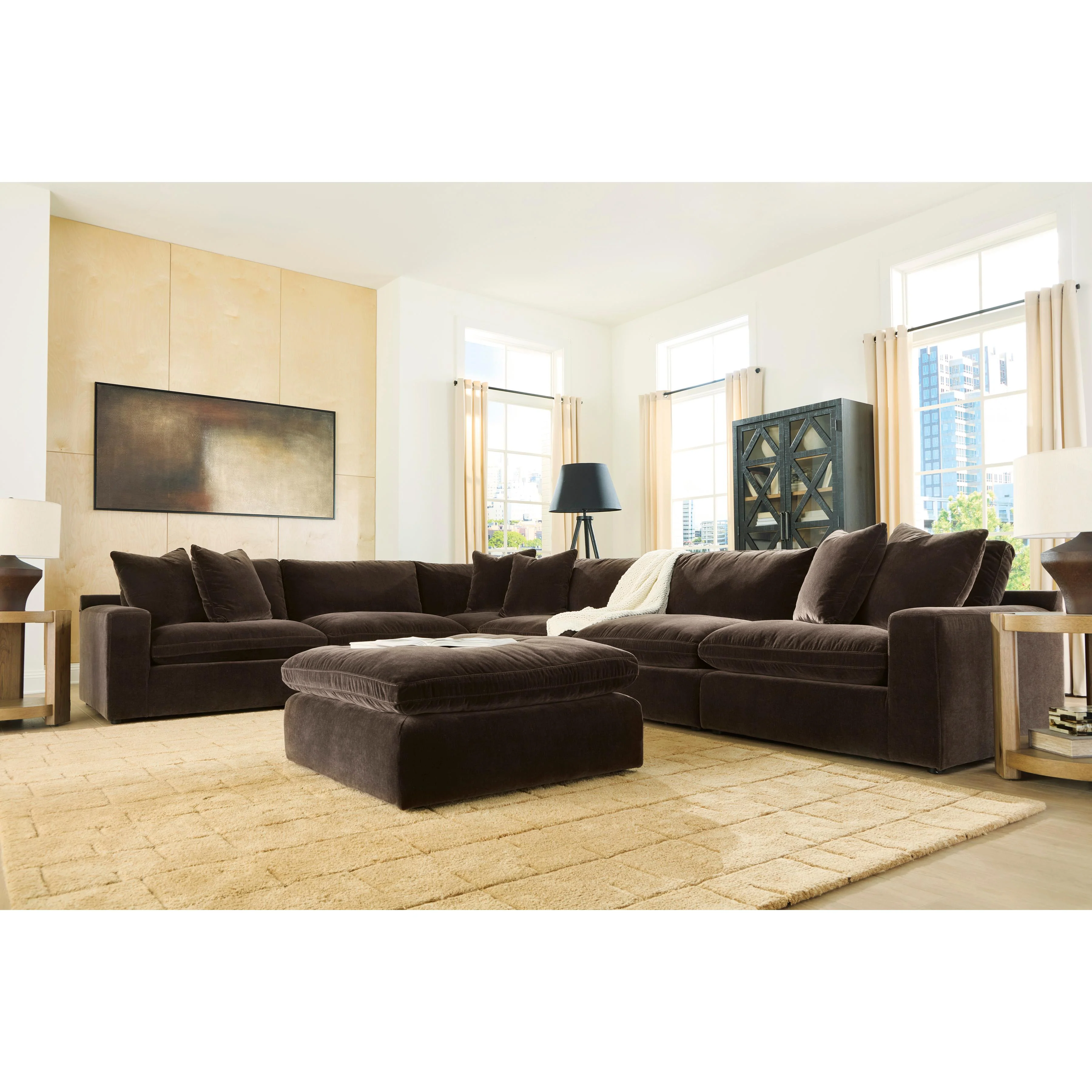 Benchcraft Maxton Heights Fabric Ottoman 6780708 - Image 6