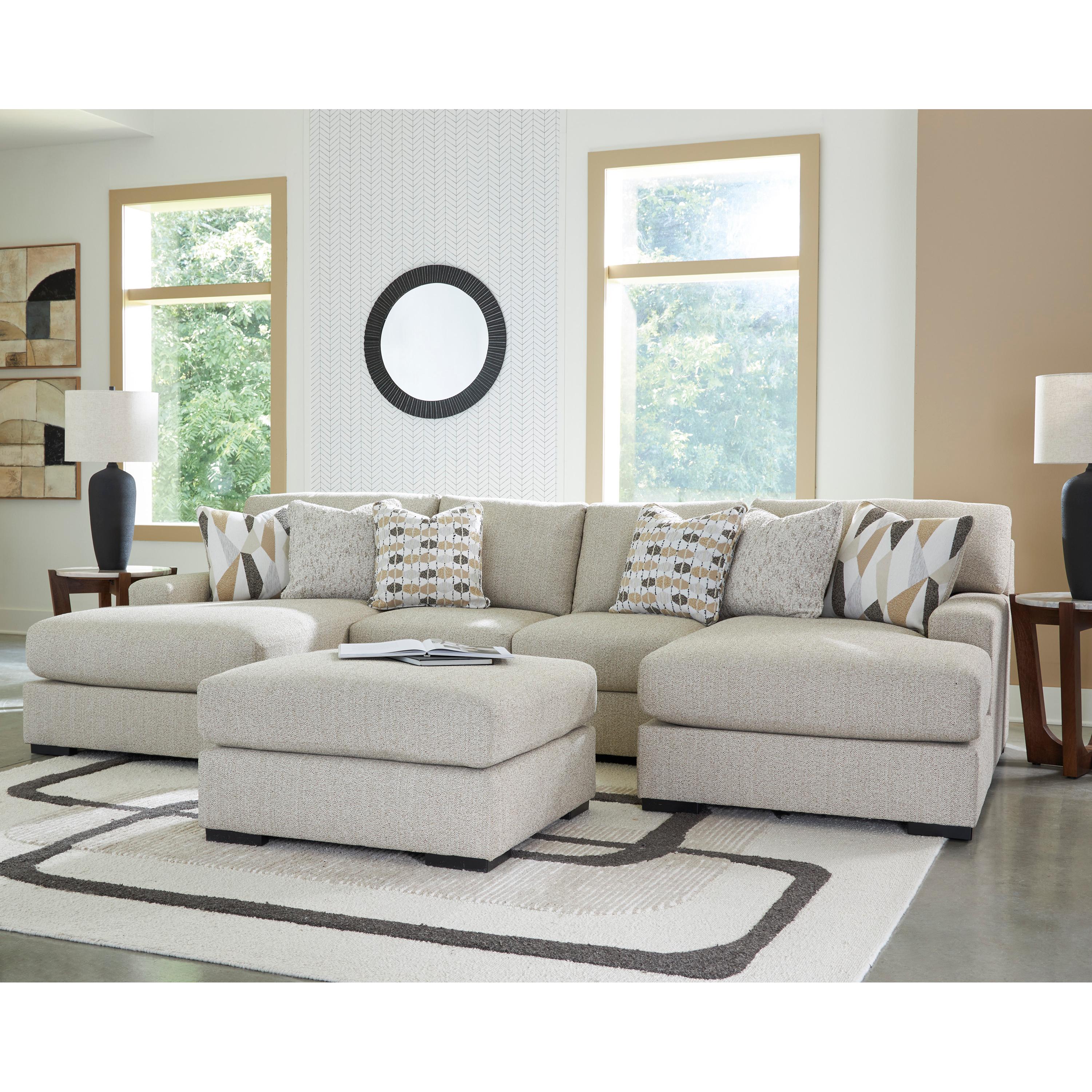 Benchcraft Laurelgrove 75105S7 3 pc Double Chaise Sectional - Image 4