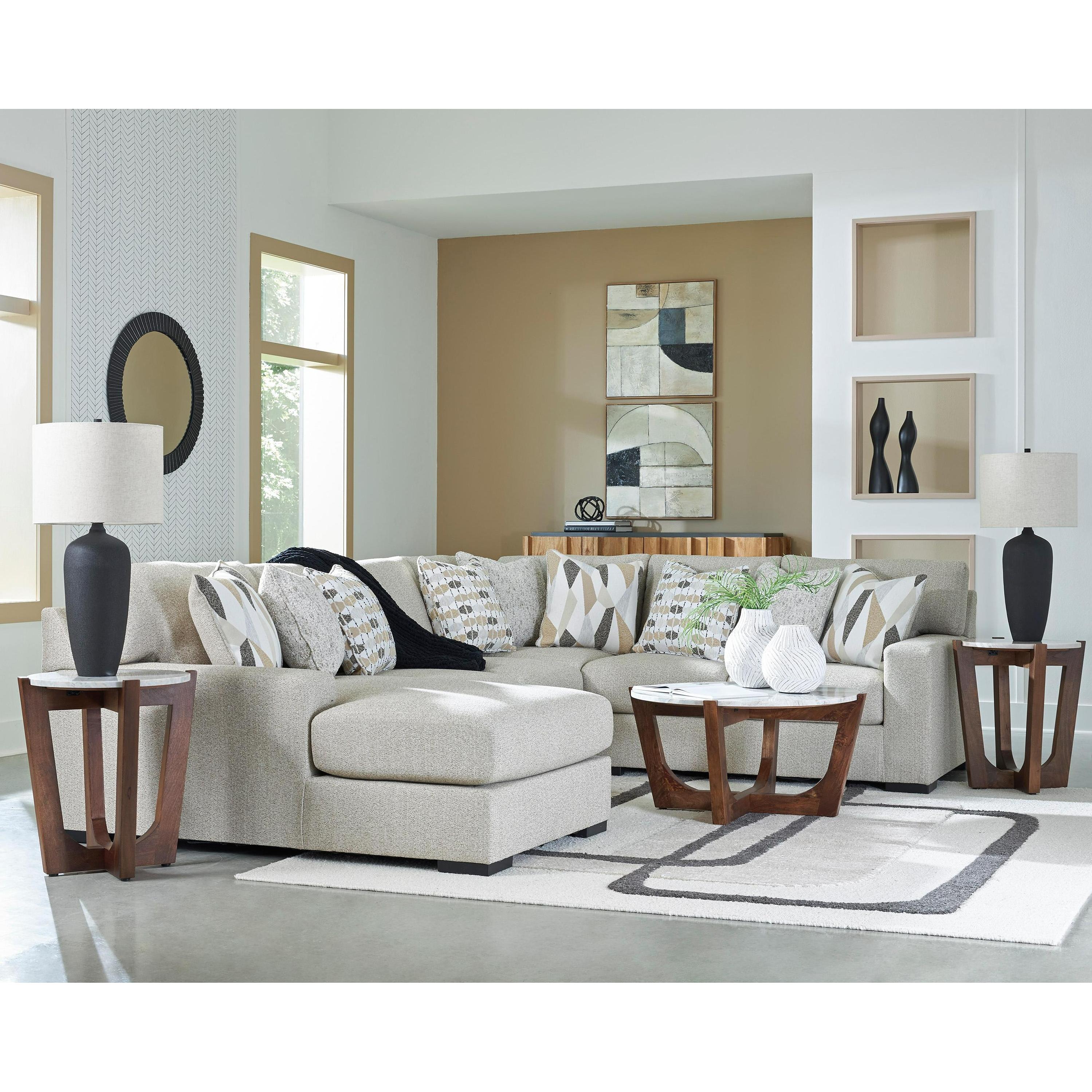 Benchcraft Laurelgrove 75105S1 4 pc Sectional with Chaise - Image 3