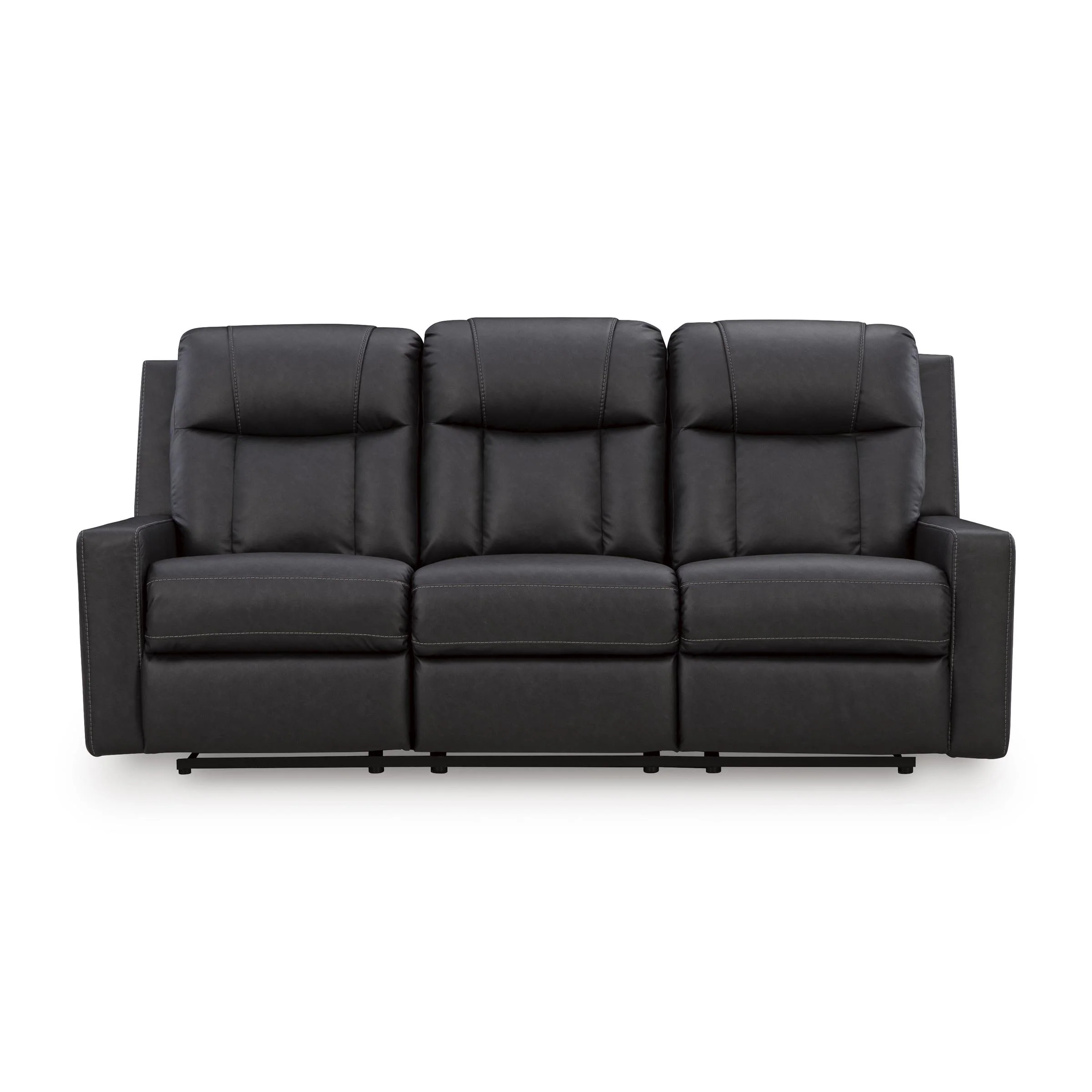 Benchcraft Mackmenville Reclining Leather Look Sofa 7471388 - Image 3