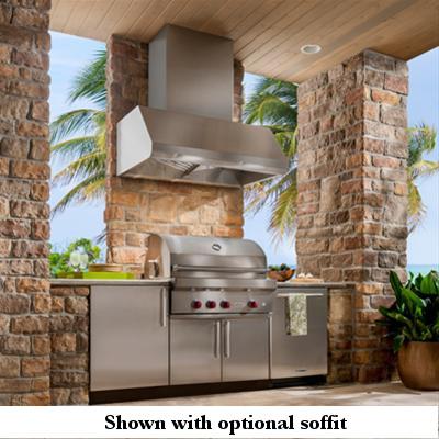 Best WPD39M Series 48in Outdoor Wall Mount Ventilation Hood Liner WPD39M48SB - Image 4