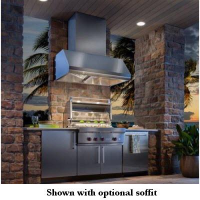Best WPD39M Series 48in Outdoor Wall Mount Ventilation Hood Liner WPD39M48SB - Image 5