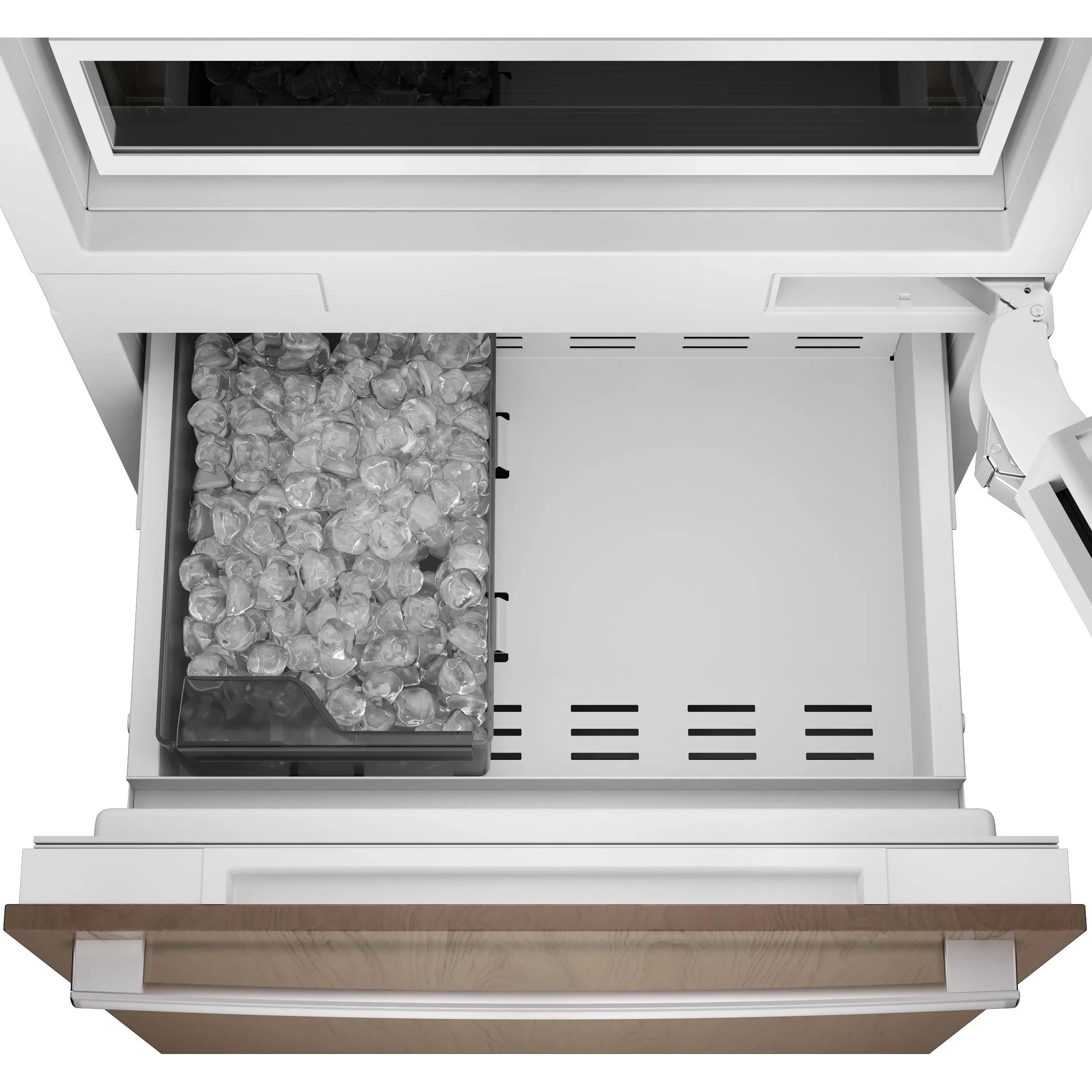 Bosch 30-inch, 16.5 cu.ft. Built-in Bottom Freezer with Wi-Fi Connect B30IB100SP - Image 7