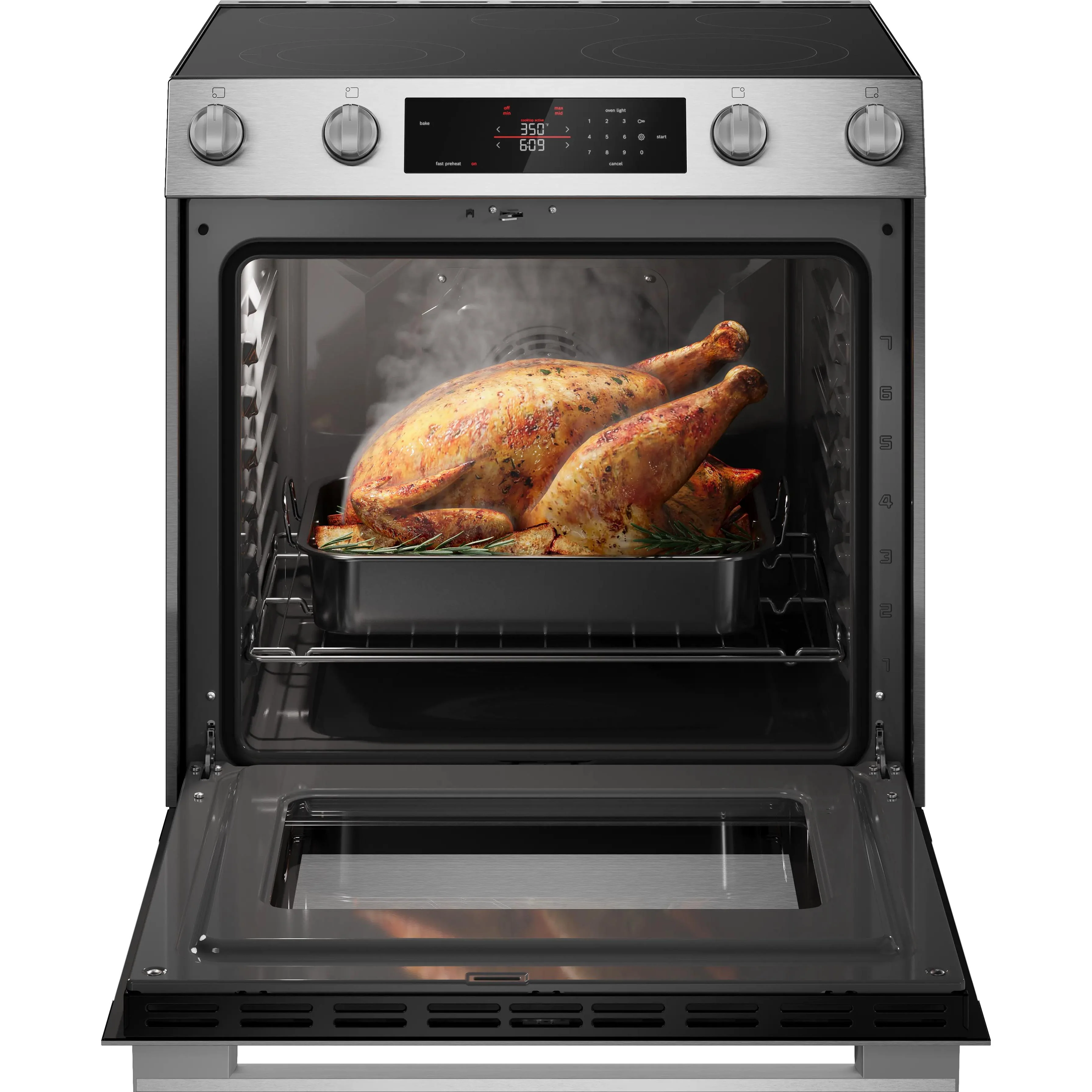 Bosch 300 Series Electric Freestanding Range HEF3050MC - Image 3