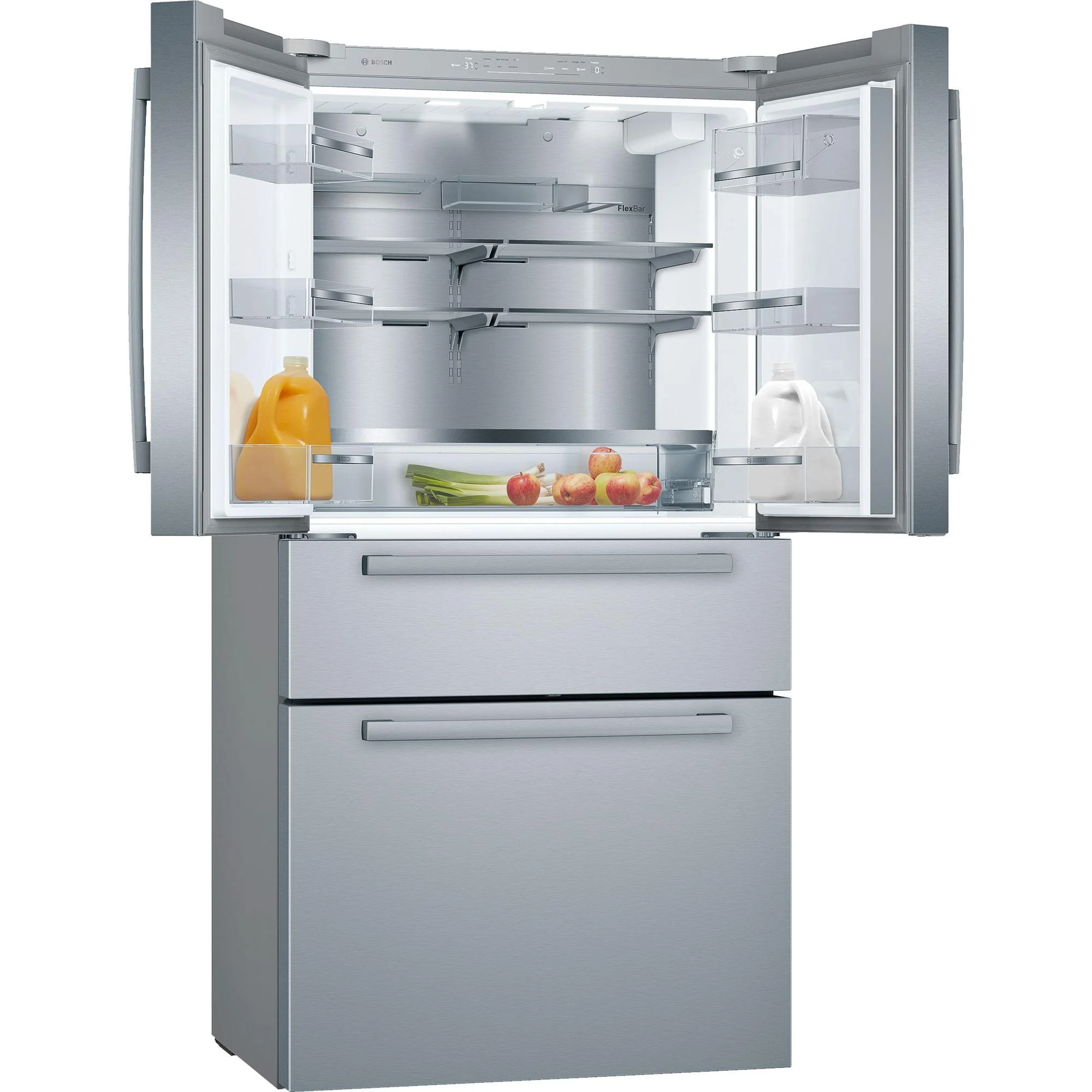 Bosch 36-inch, 21 cu.ft. Counter-Depth French 4-Door Refrigerator with VitaFreshPro™ Drawer B36CL80SNS - Image 2