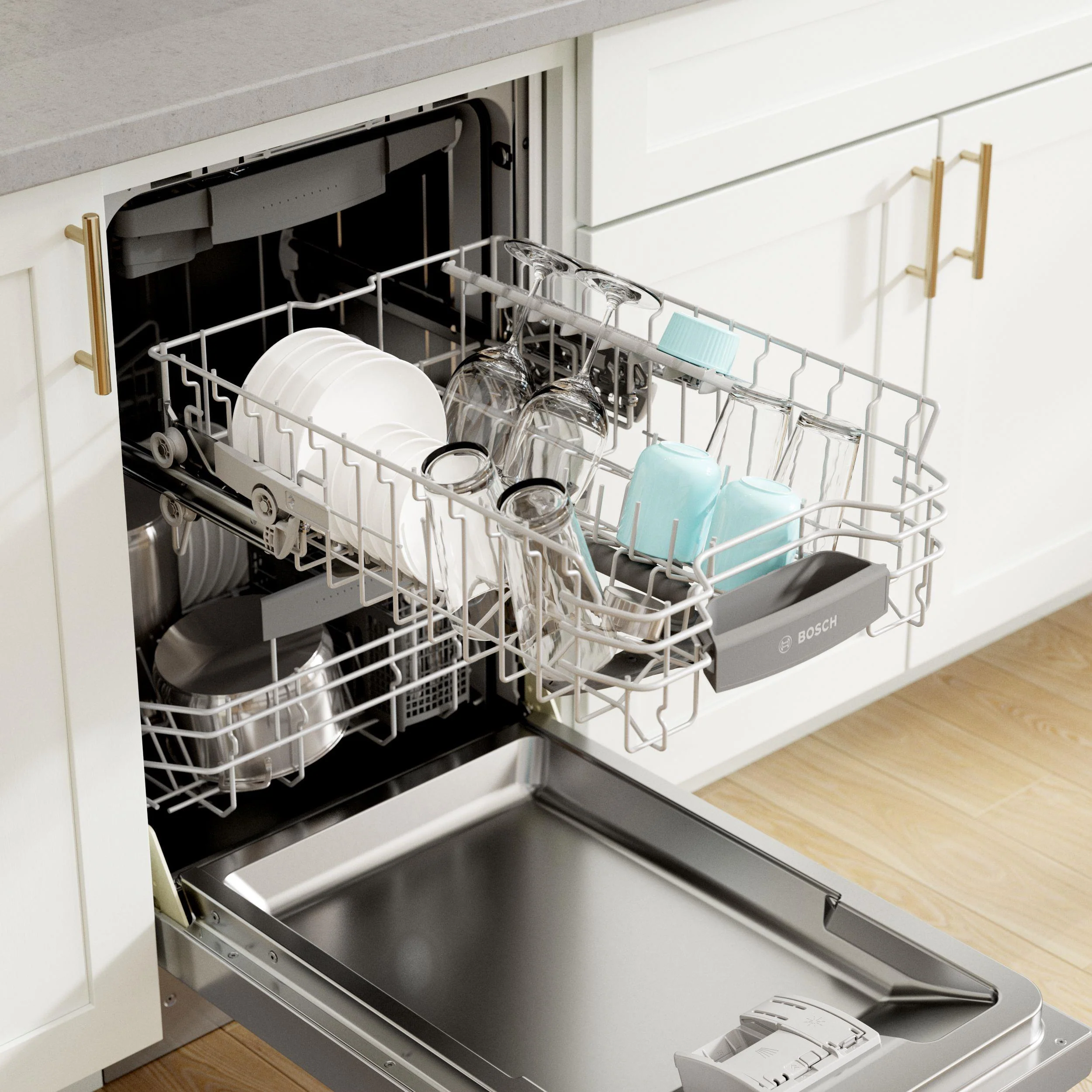 Bosch Built-in, 800 Series 18" Recessed Handle ADA-compliant Dishwasher SPE68C75UC - Image 17