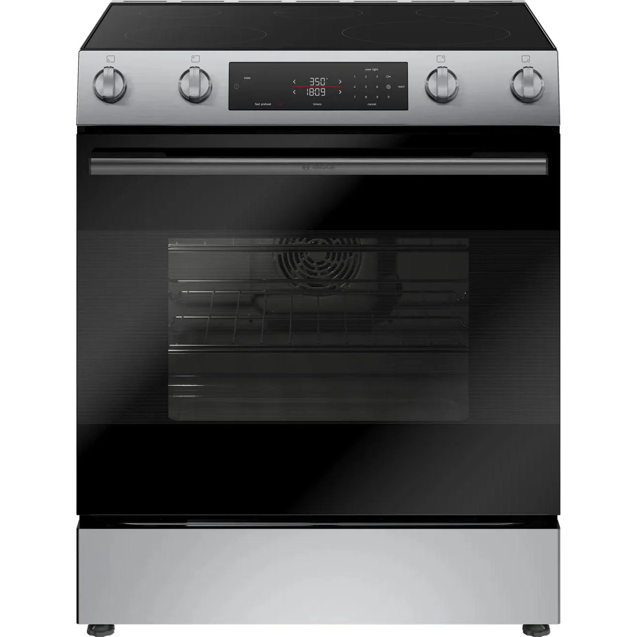 Bosch 30-inch Slide-in Electric Range with Convection Technology HEF1050MC