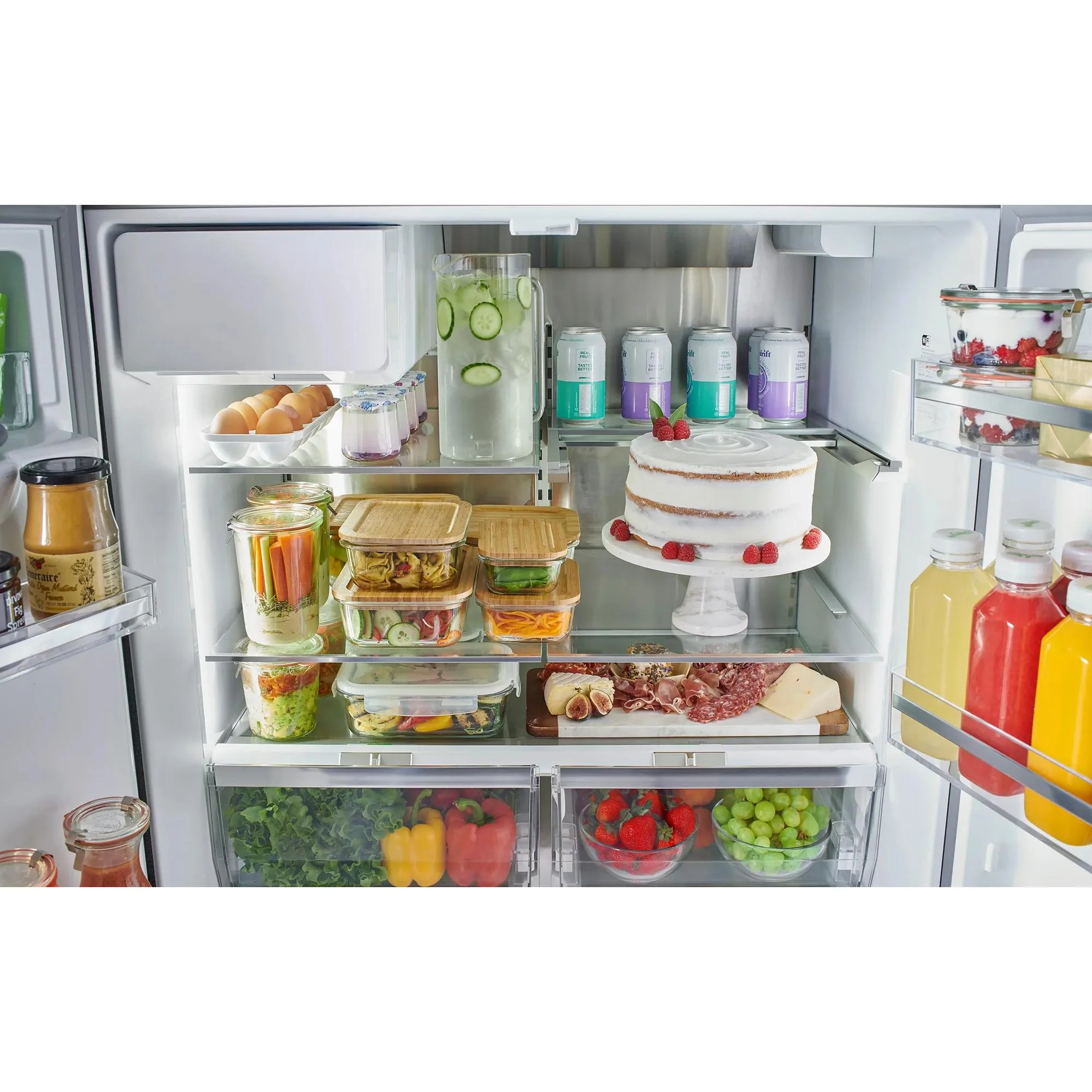 Bosch 36-inch, 21.6 cu. ft. Counter-Depth French 3-Door Refrigerator with Water and Ice Dispensing System B36CD52SNS - Image 10