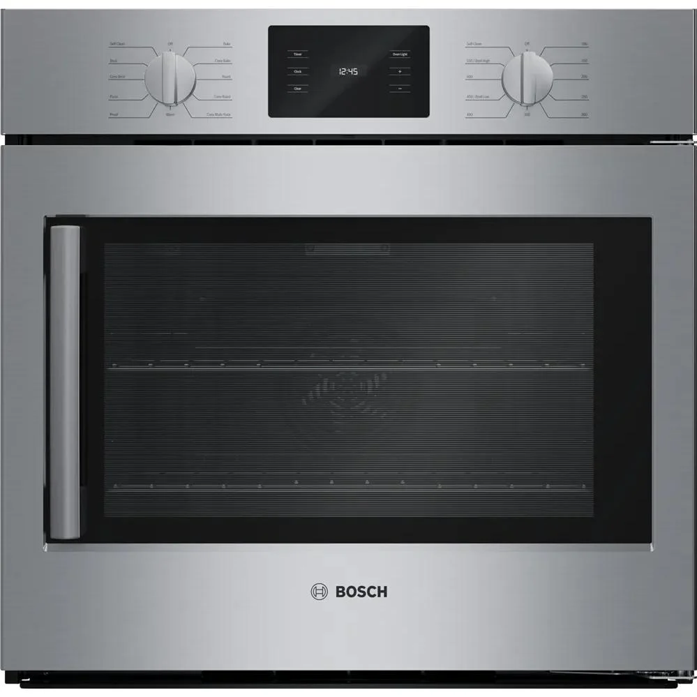 Bosch 30-inch, 4.6 cu. ft. Built-in Single Wall Oven with Convection Technology - Right SideOpening Door HBL5455RUC