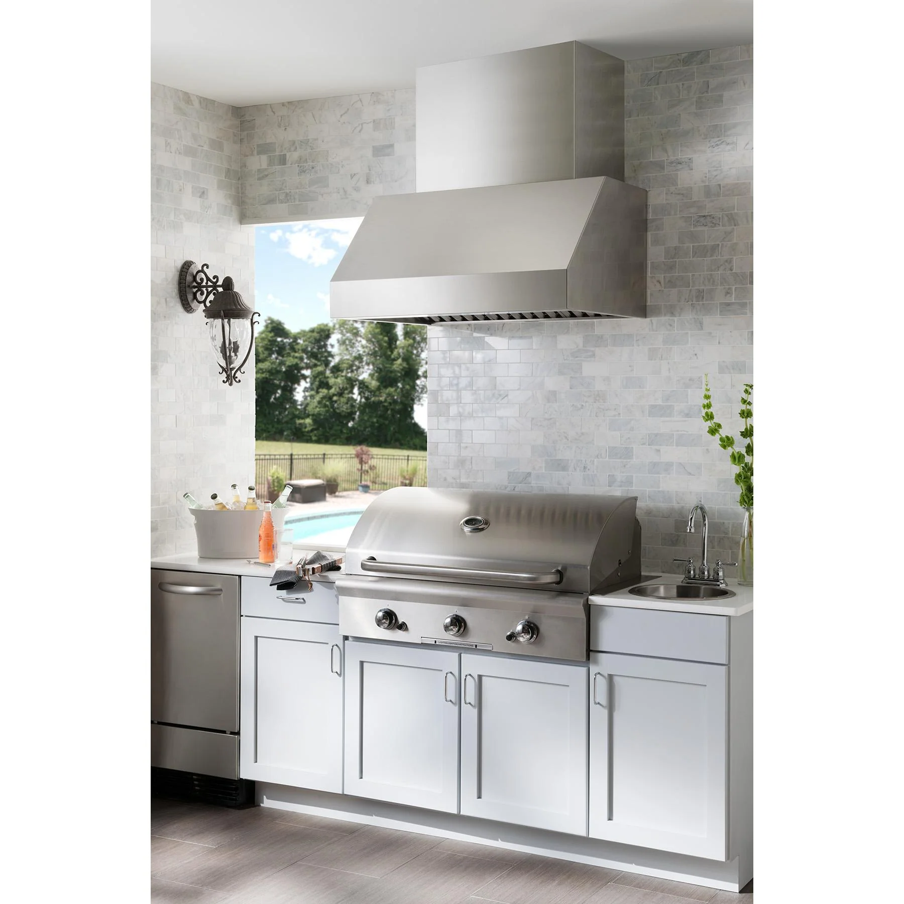Broan 48-inch EPD61 Series Pro-Style Outdoor Hood EPD6148SS - Image 4
