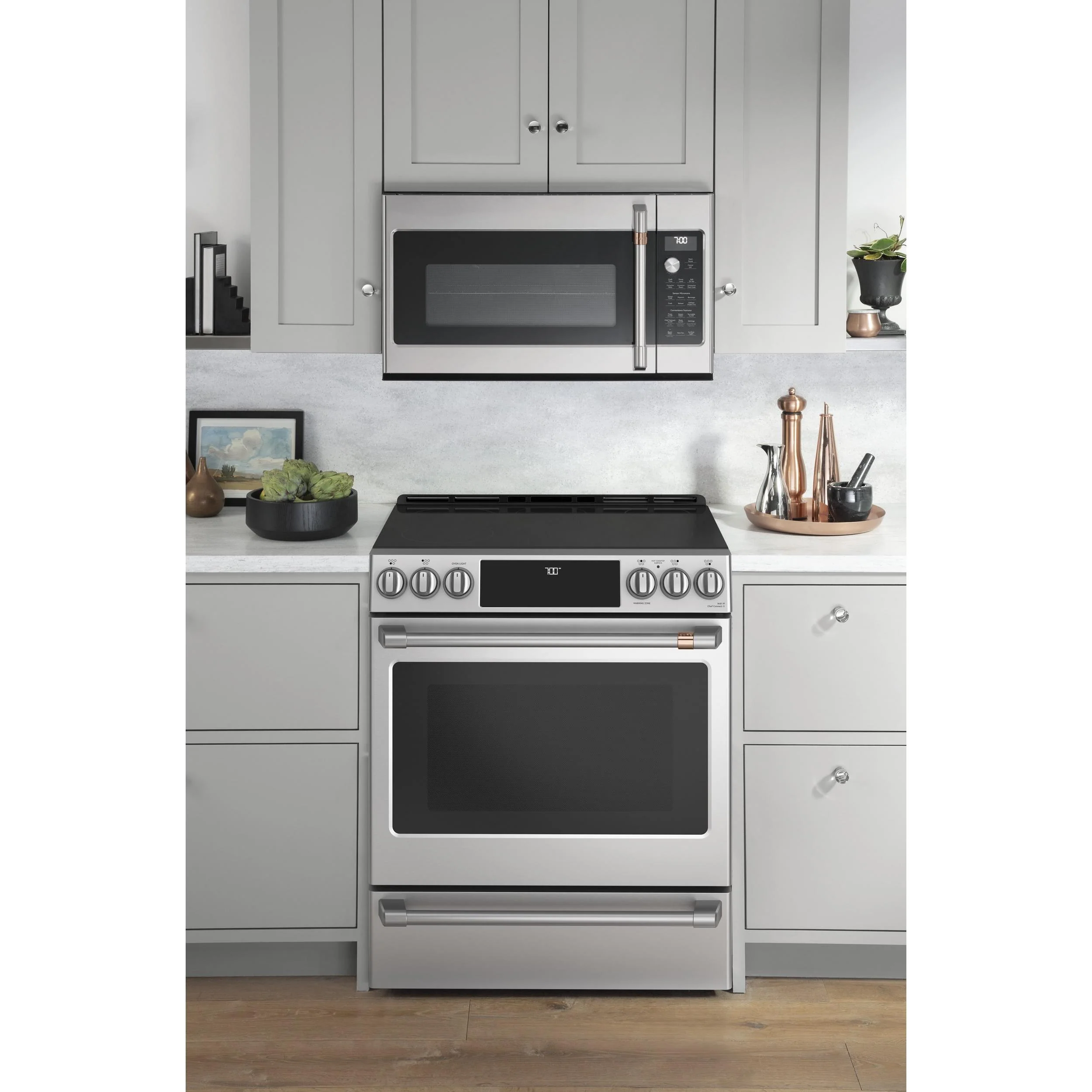 Café 30-inch Slide-in Electric Range with Warming Drawer CCES700P2MS1 - Image 6