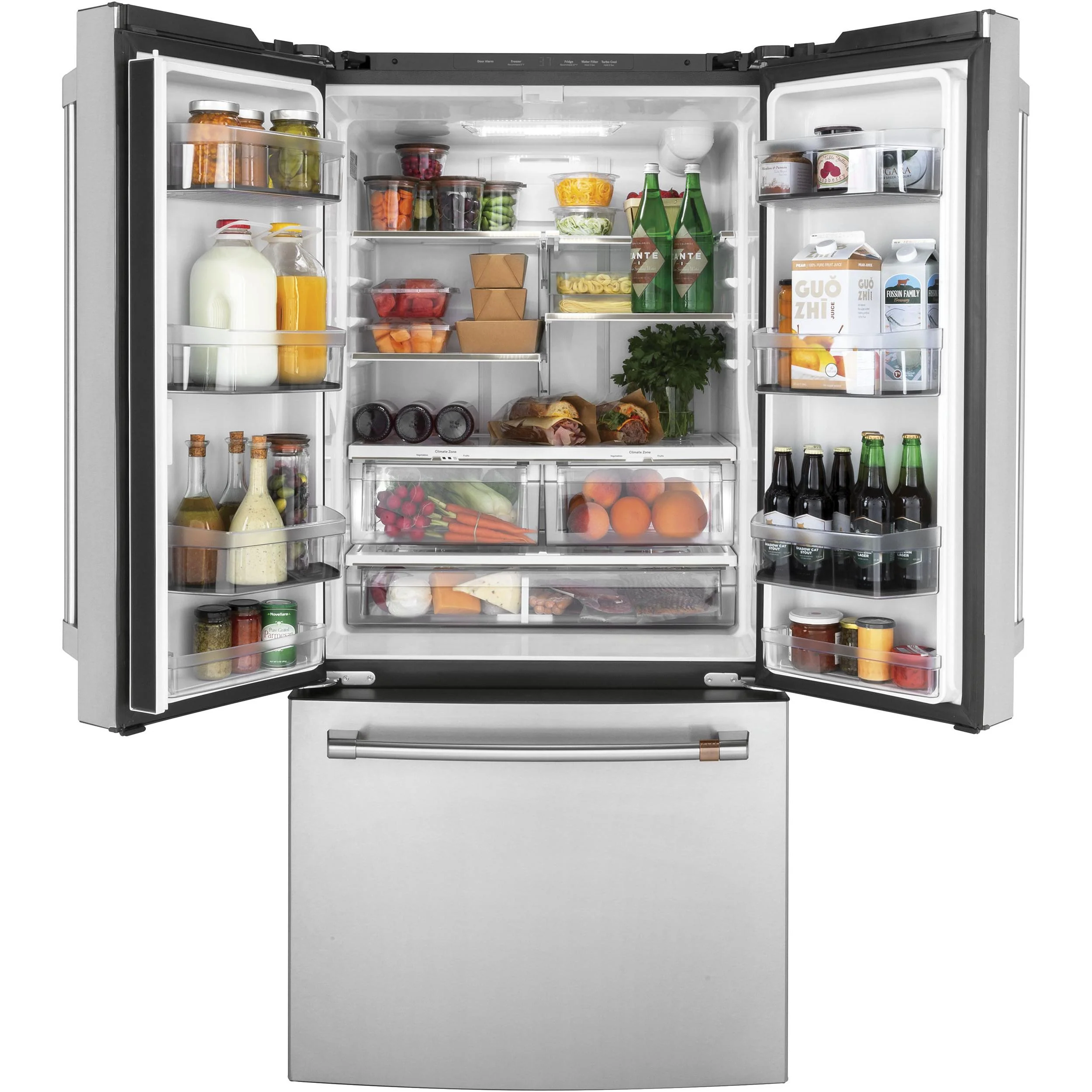 Café 33-inch, 18.6 cu. ft. Counter-Depth French 3-Door Refrigerator CWE19SP2NS1 - Image 3