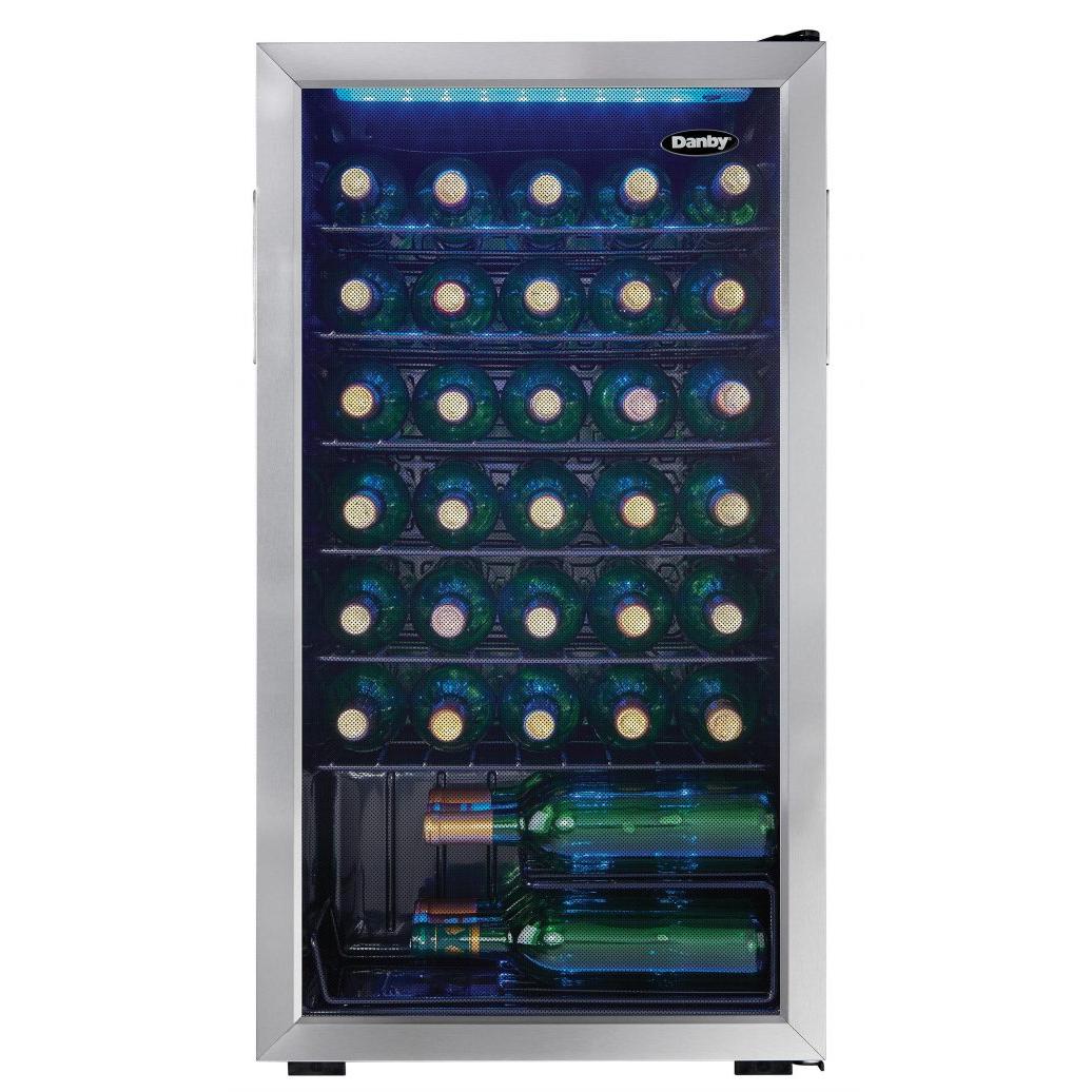 Danby 36-Bottle Freestanding Wine Cooler with LED Lighting DWC036A1BSSDB-6 - Image 2