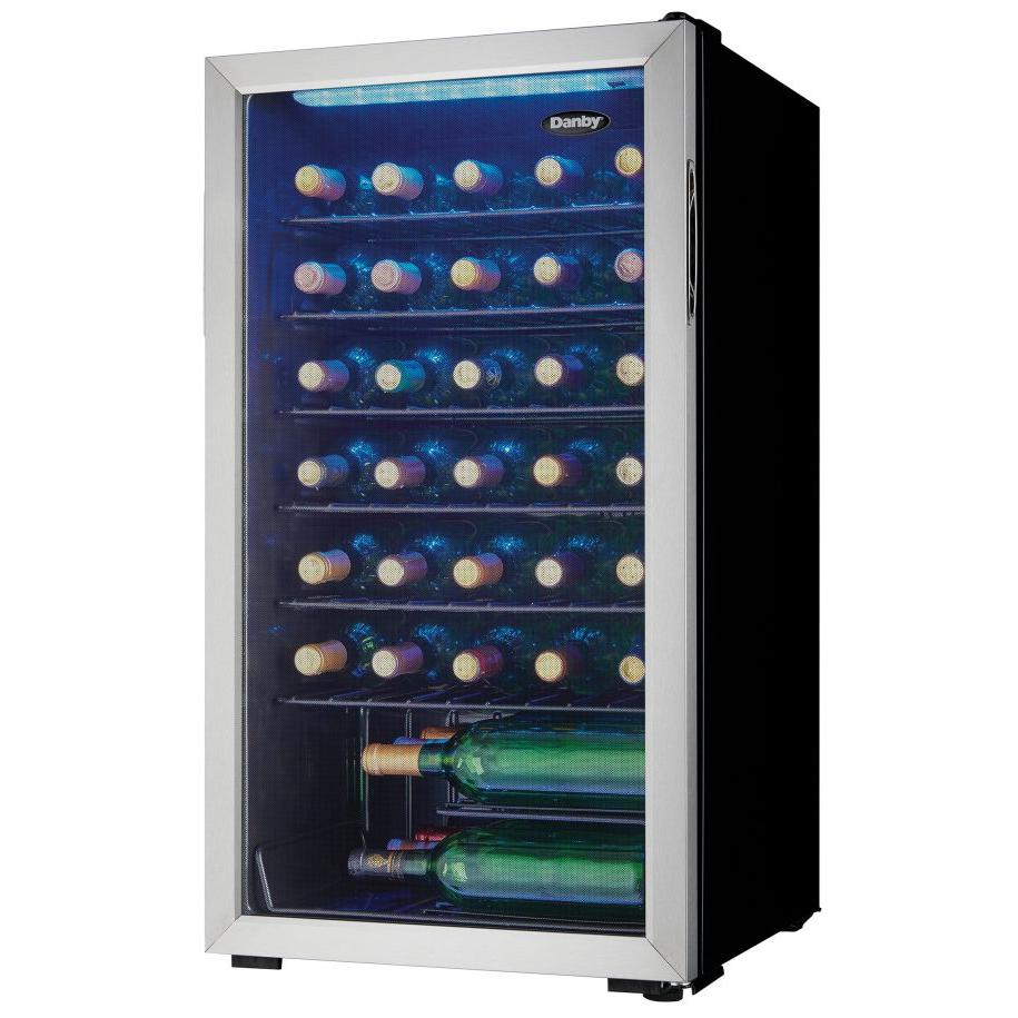 Danby 36-Bottle Freestanding Wine Cooler with LED Lighting DWC036A1BSSDB-6 - Image 5