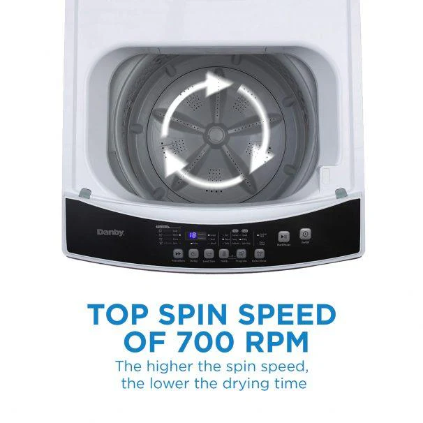 Danby 3.0 cu. ft. Top Loading Washer DWM12C1WDB-6 - Image 10