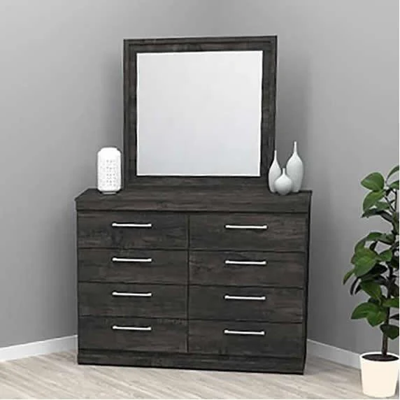 Dynamic Furniture Dresser Mirror 290-018 Dresser Mirror - Inky Maple - Image 2