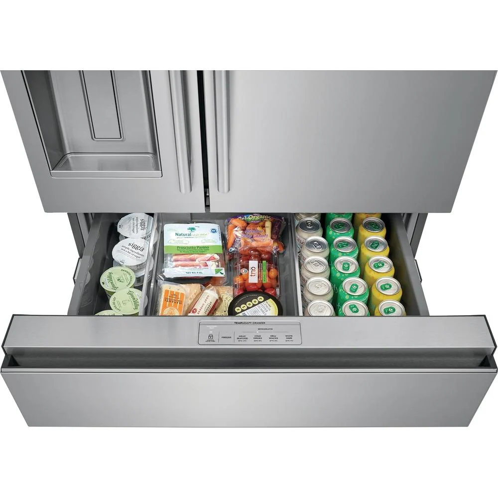 Electrolux 36-inch, 21.8 cu.ft. Counter-Depth French 4-Door Refrigerator with TempAdapt™ Drawer ERMC2295AS - Image 7