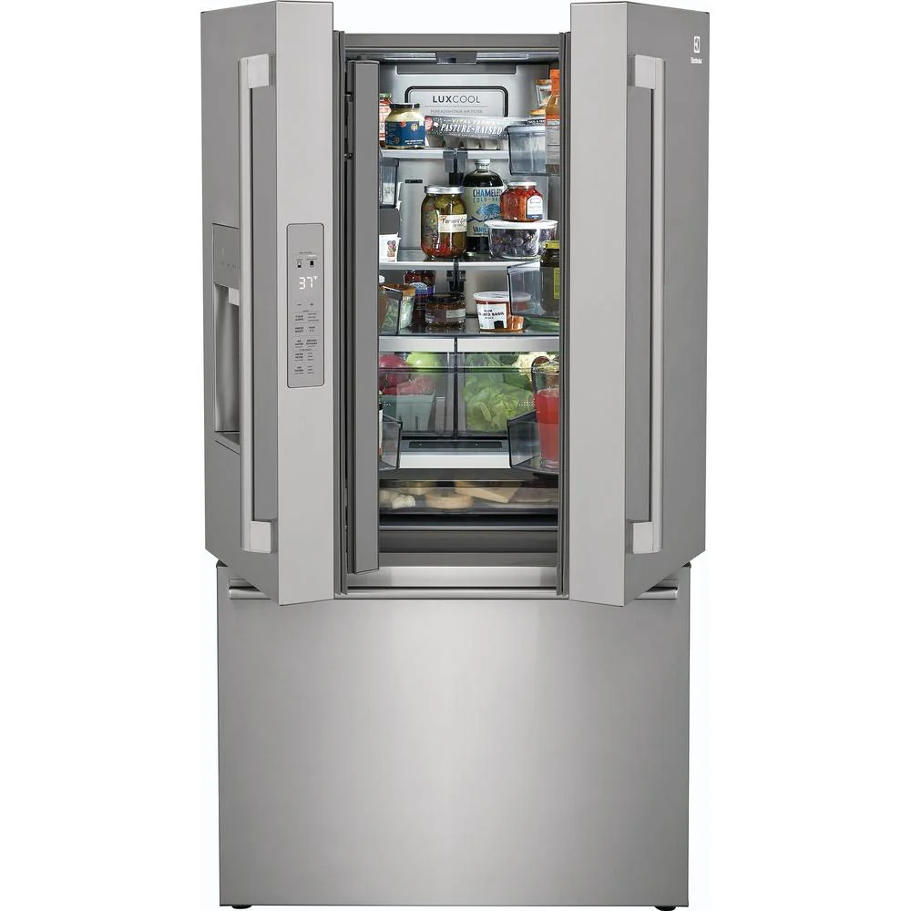 Electrolux 36-inch, 22.6 cu.ft. Counter-Depth French 3-Door Refrigerator with External Water and Ice Dispensing System ERFC2393AS - Image 7