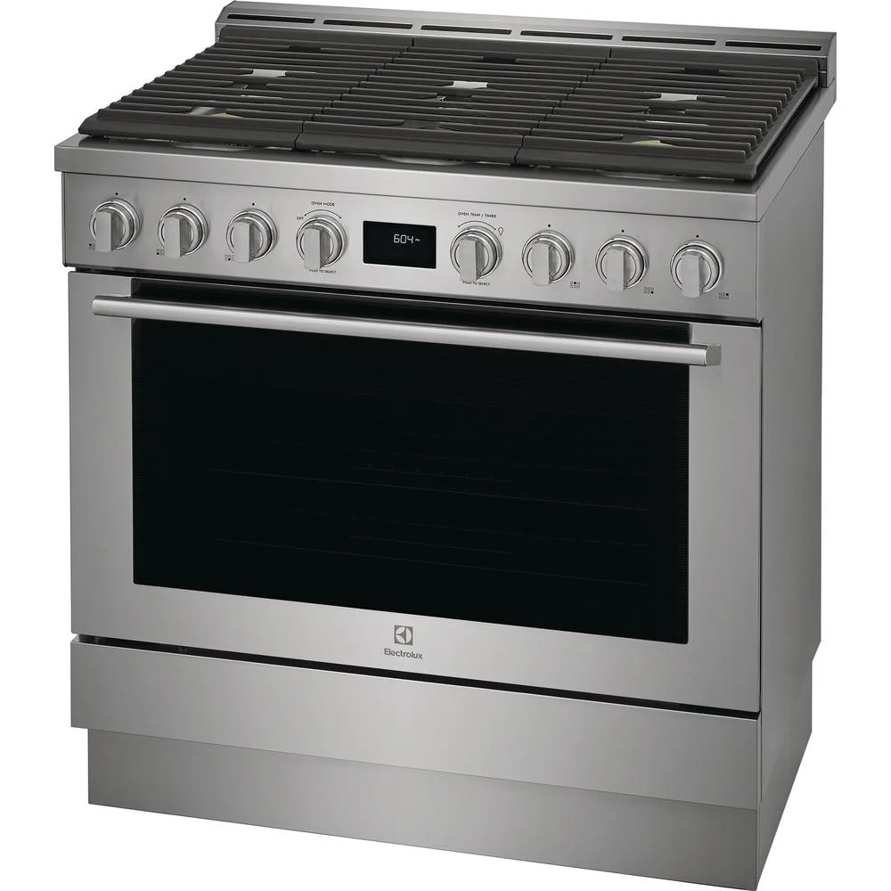 Electrolux 36-inch Freestanding Gas Range with Convection Technology ECFG3668AS - Image 2