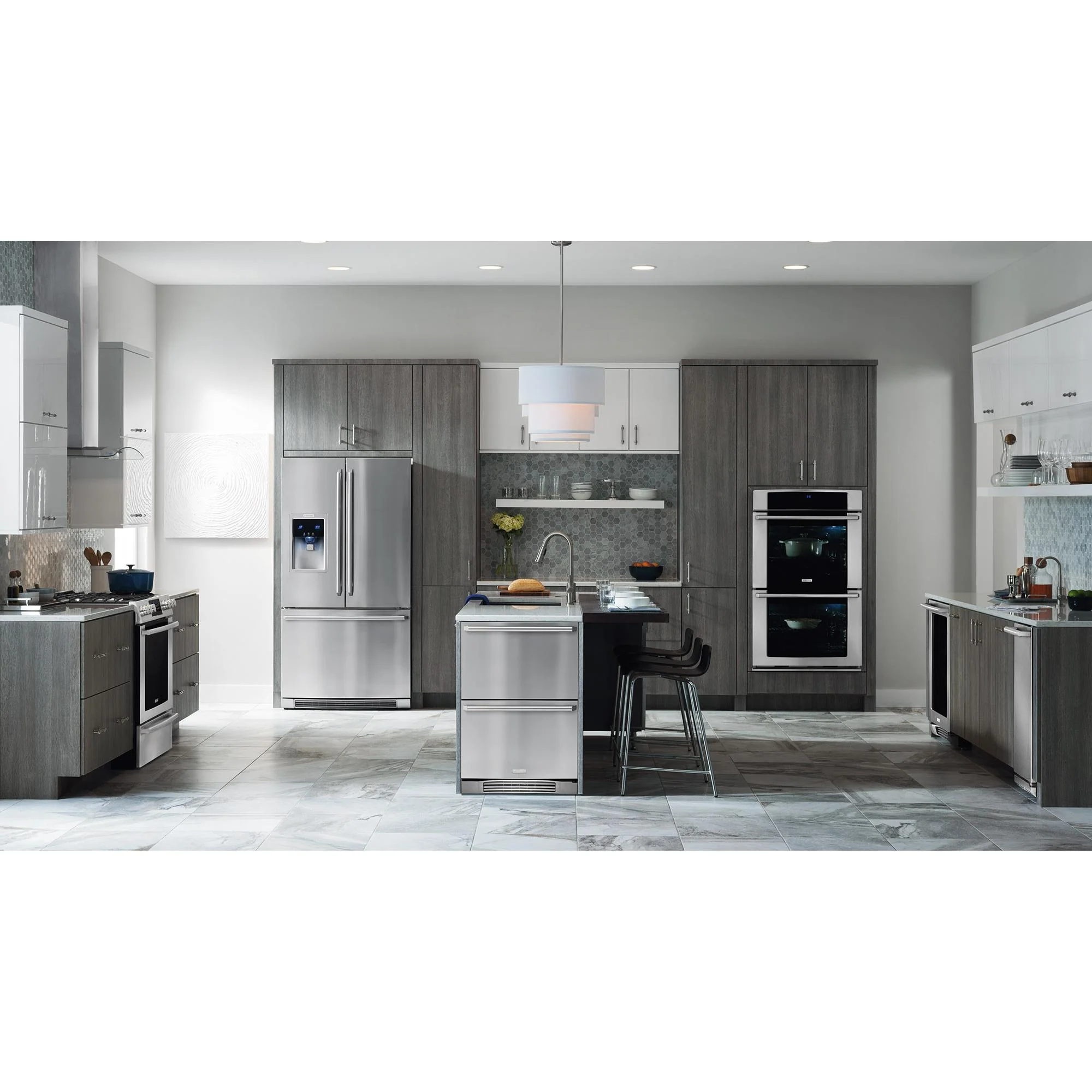 Electrolux 36-inch, 21.5 cu. ft. Counter-Depth French 3-Door Refrigerator with Wave-Touch® Controls EW23BC87SS - Image 8