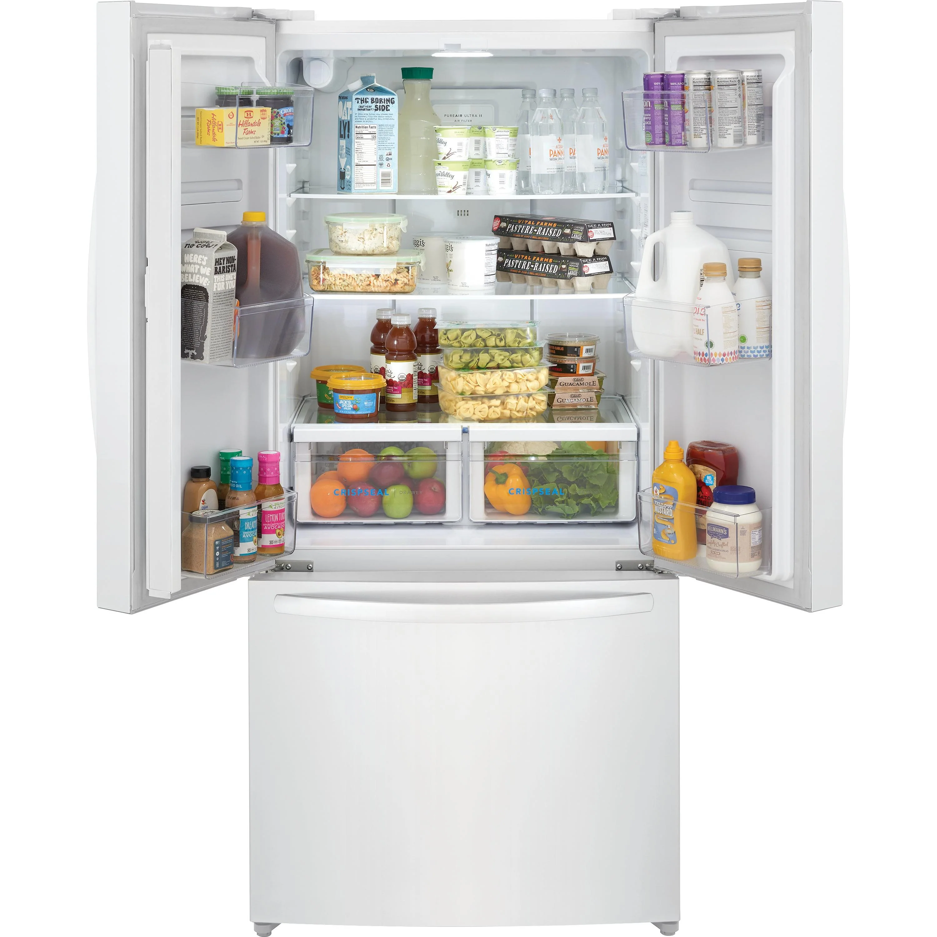 Frigidaire 17.6 Cu. Ft. Counter-Depth French 3-Door Refrigerator FRFG1723AW - Image 5