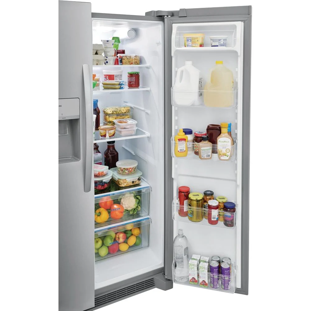 Frigidaire 36-inch, 25.6 cu.ft. Freestanding Side-by-Side Refrigerator with Ice and Water Dispensing System FRSS2623AS - Image 7