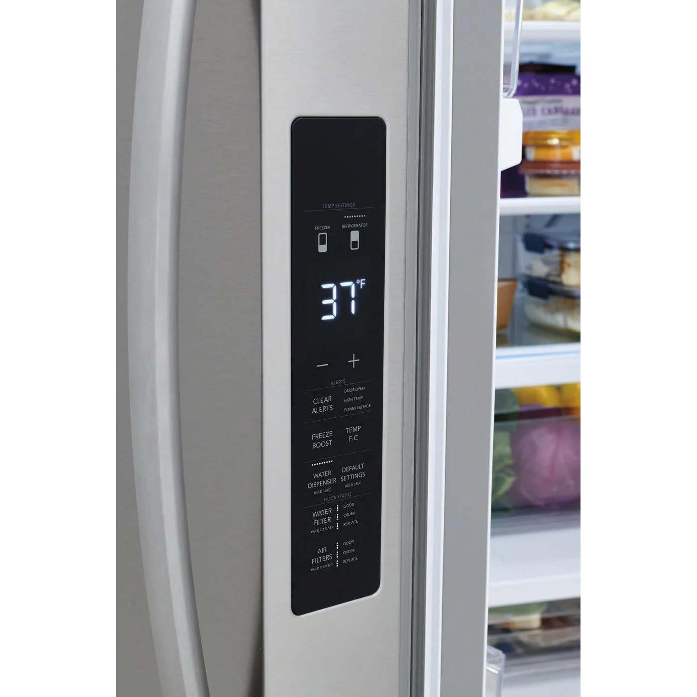 Frigidaire 36-inch, 28.8 cu. ft. Freestanding French 3-Door Refrigerator with Ice Maker FRFN2813AF - Image 5