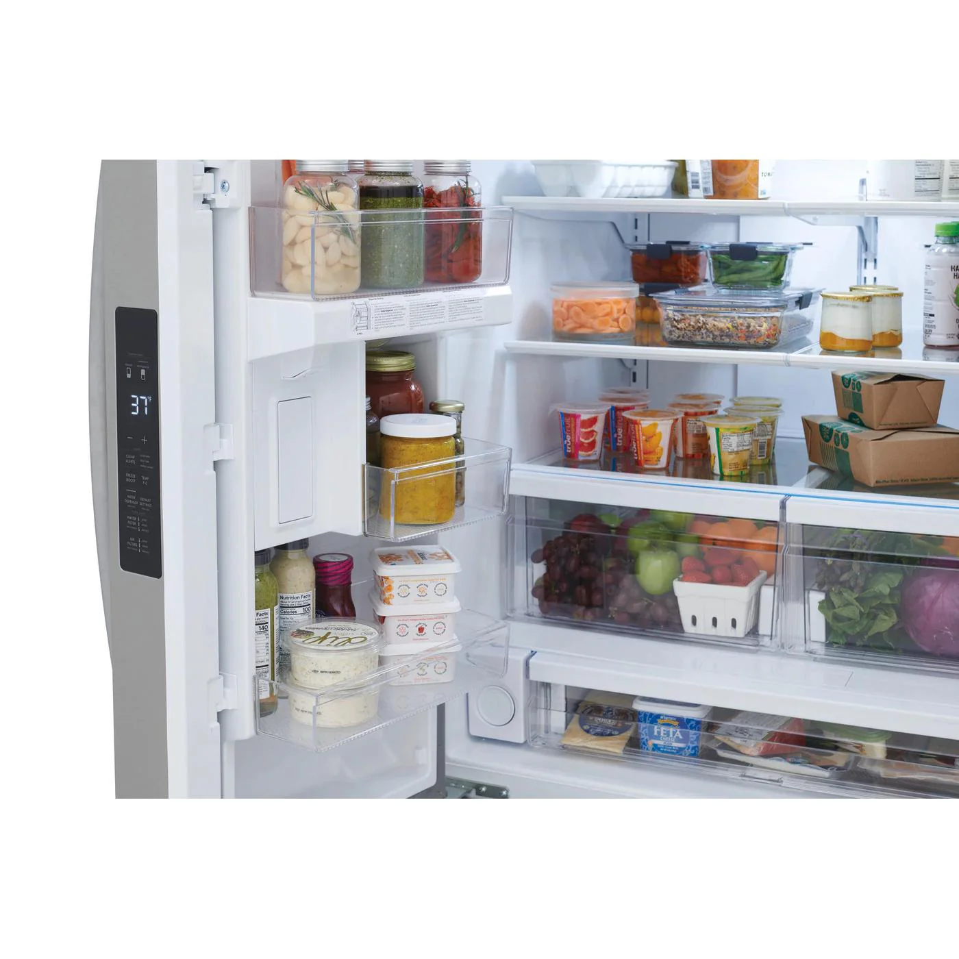 Frigidaire 36-inch, 28.8 cu. ft. Freestanding French 3-Door Refrigerator with Ice Maker FRFN2813AF - Image 8