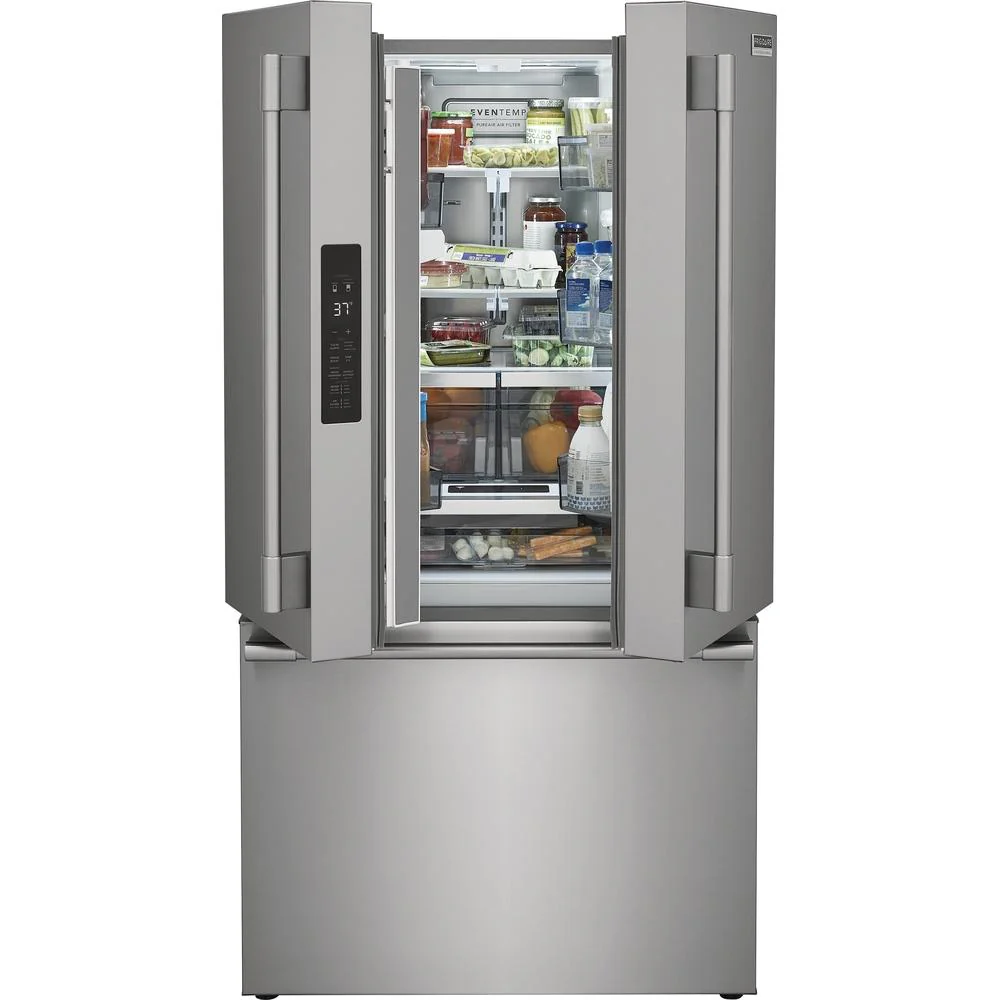 Frigidaire Professional 36-inch, 23 cu. ft. Counter-Depth French 3-Door Refrigerator PRFG2383AF - Image 4