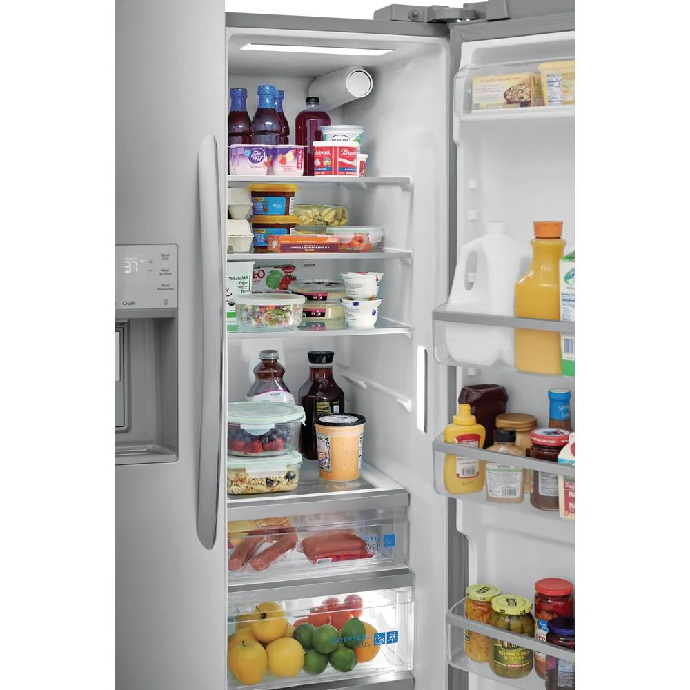 Frigidaire Gallery 36-inch, 25.6 cu.ft. Freestanding Side-by-Side Refrigerator with Ice and Water Dispensing System GRSS2652AF - Image 12