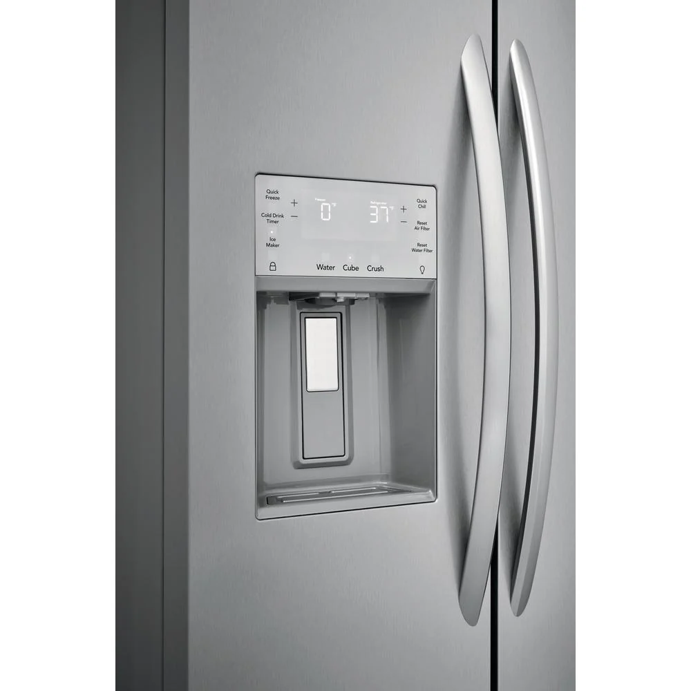 Frigidaire Gallery 36-inch, 25.6 cu.ft. Freestanding Side-by-Side Refrigerator with Ice and Water Dispensing System GRSS2652AF - Image 4